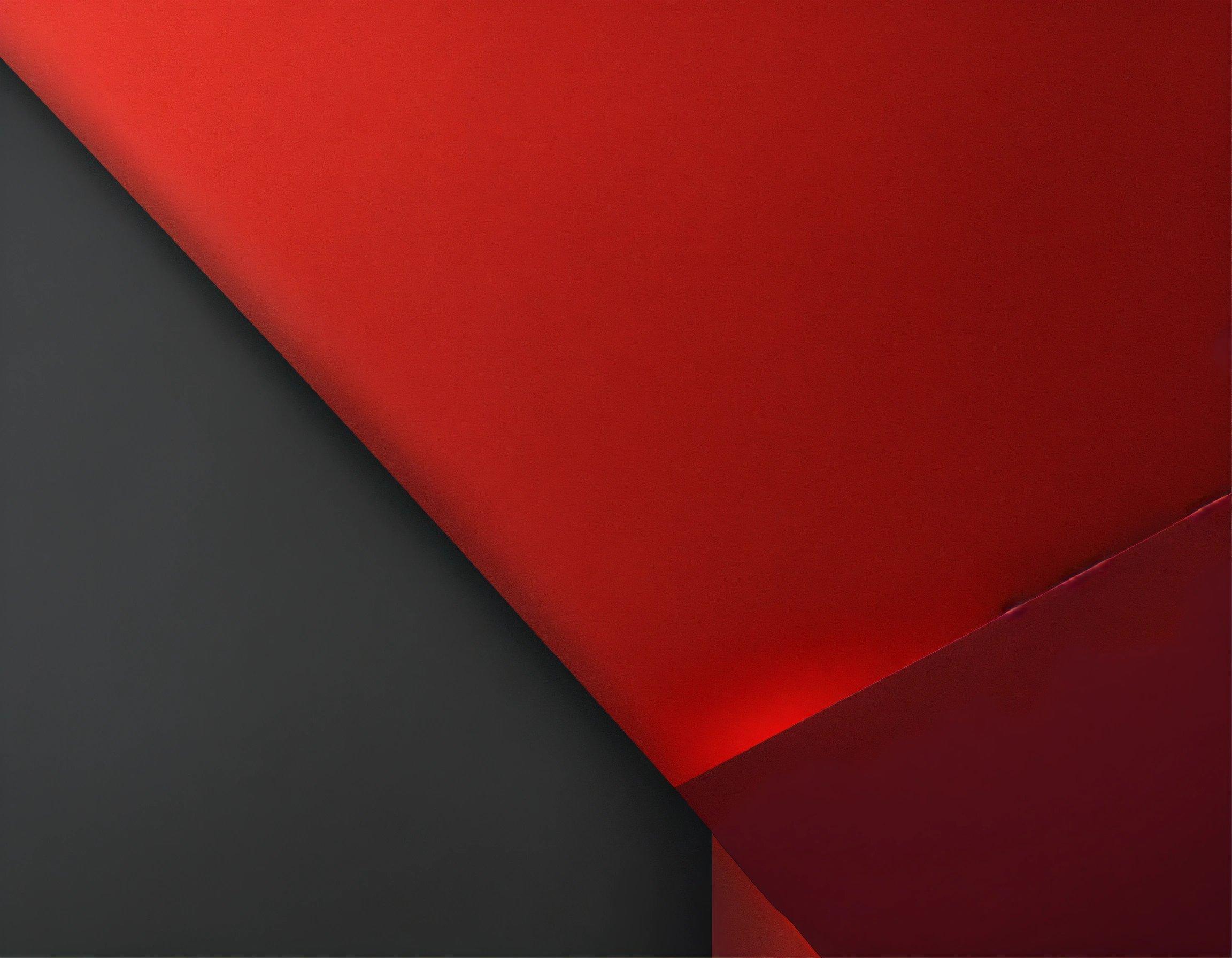 A Black And Red Wall With A Red Light