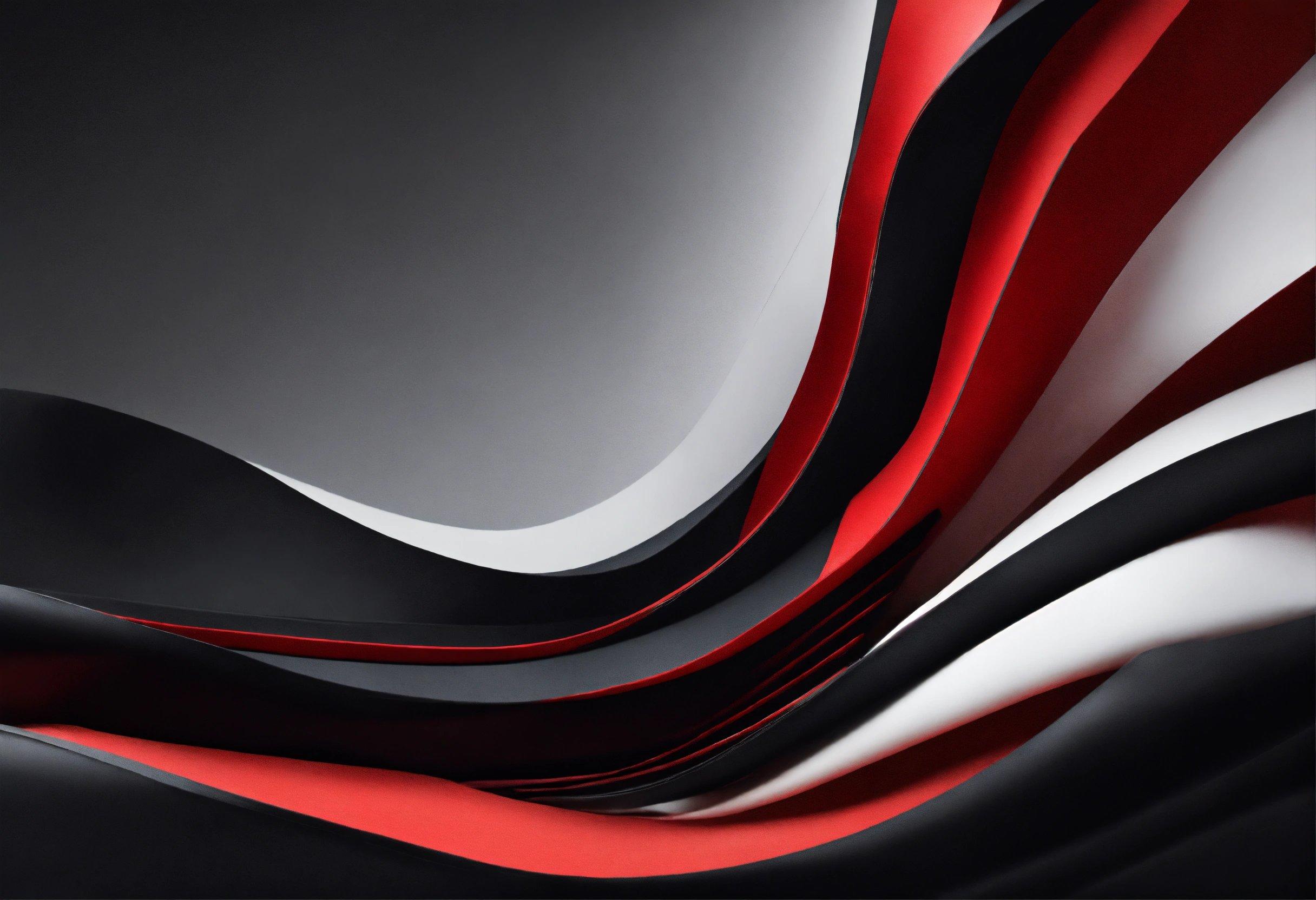 A Black And White And Red Abstract Background