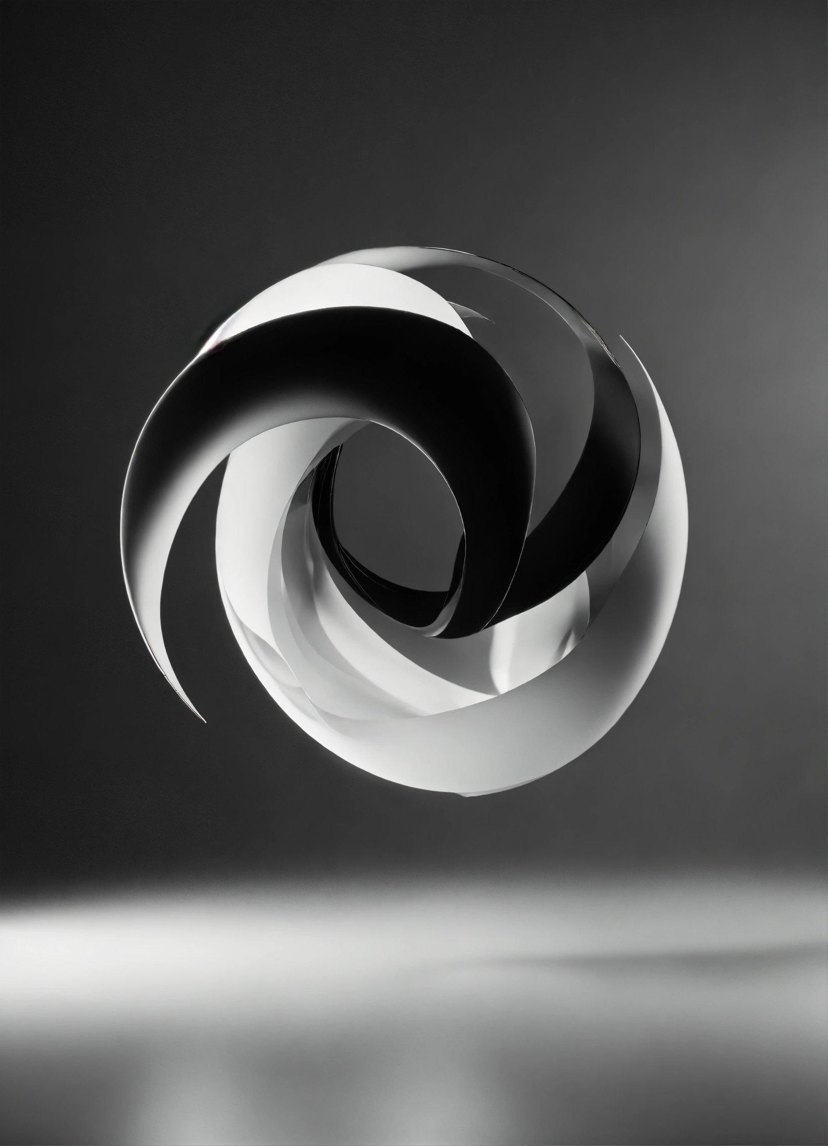 A Black And White Photo Of A Circular Object