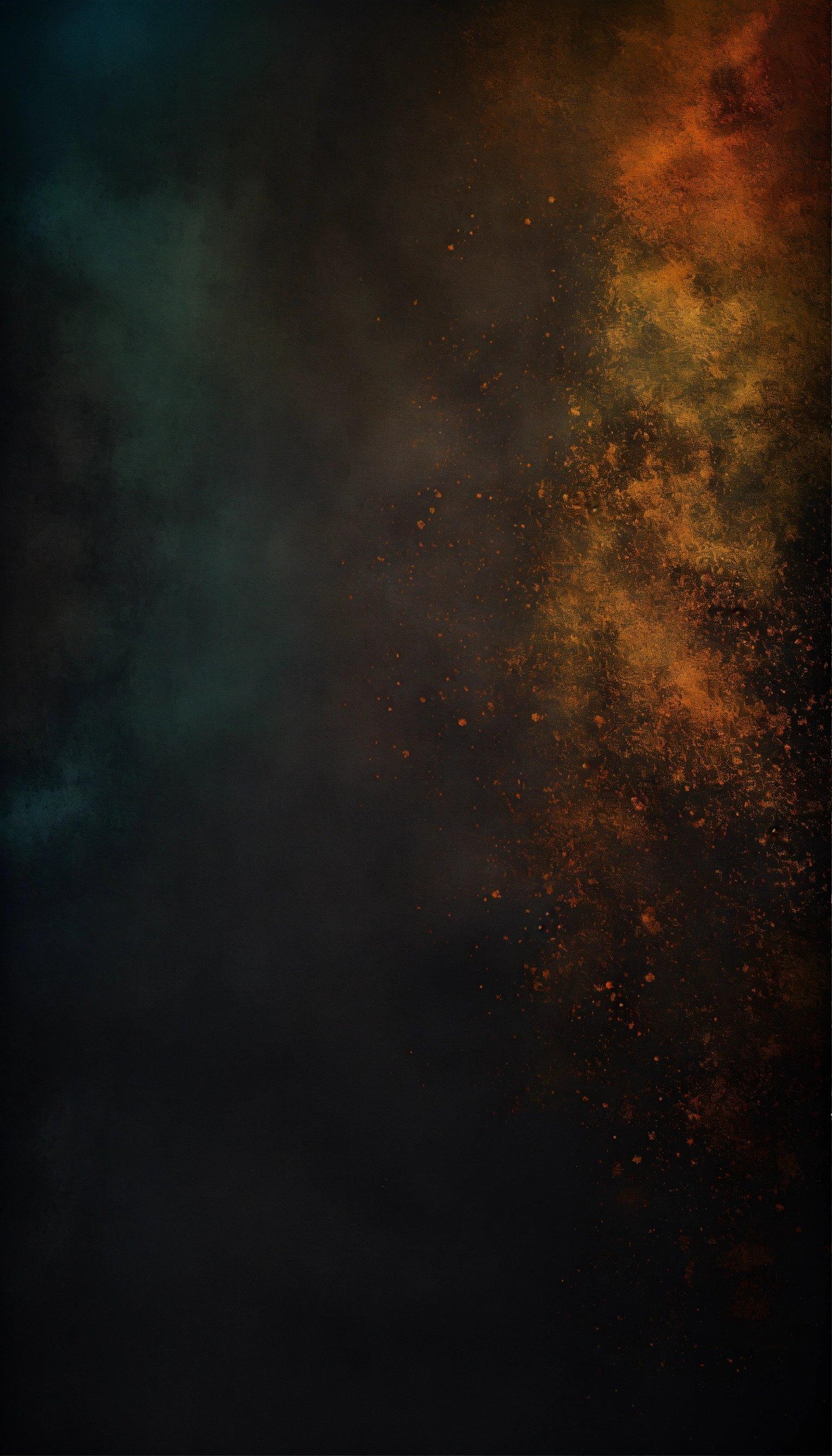 A Black Background With Orange And Blue Colors