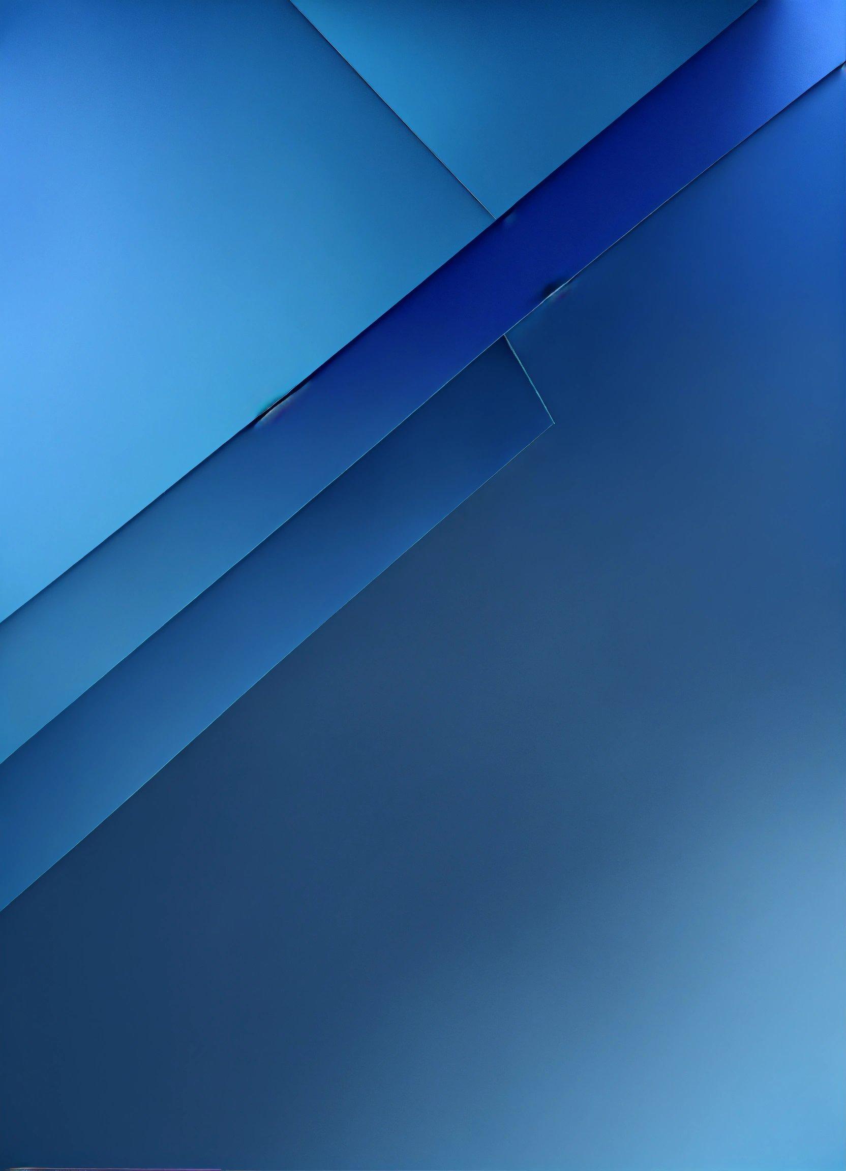 A Blue Abstract Background With A Curved Corner