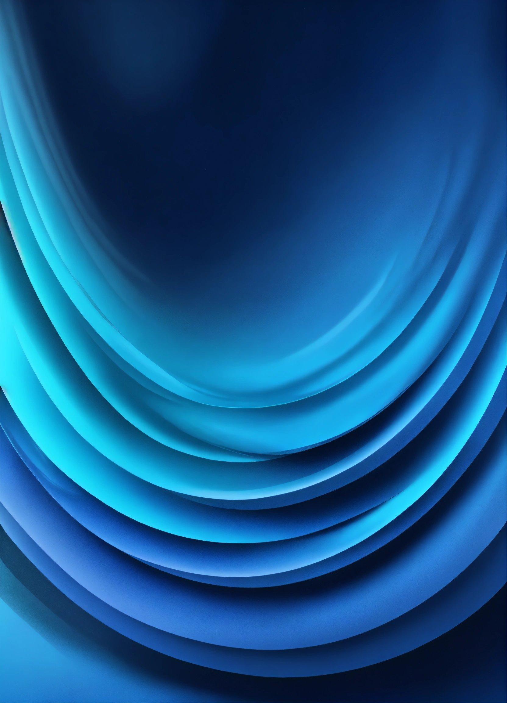 A Blue Abstract Background With Curved Lines