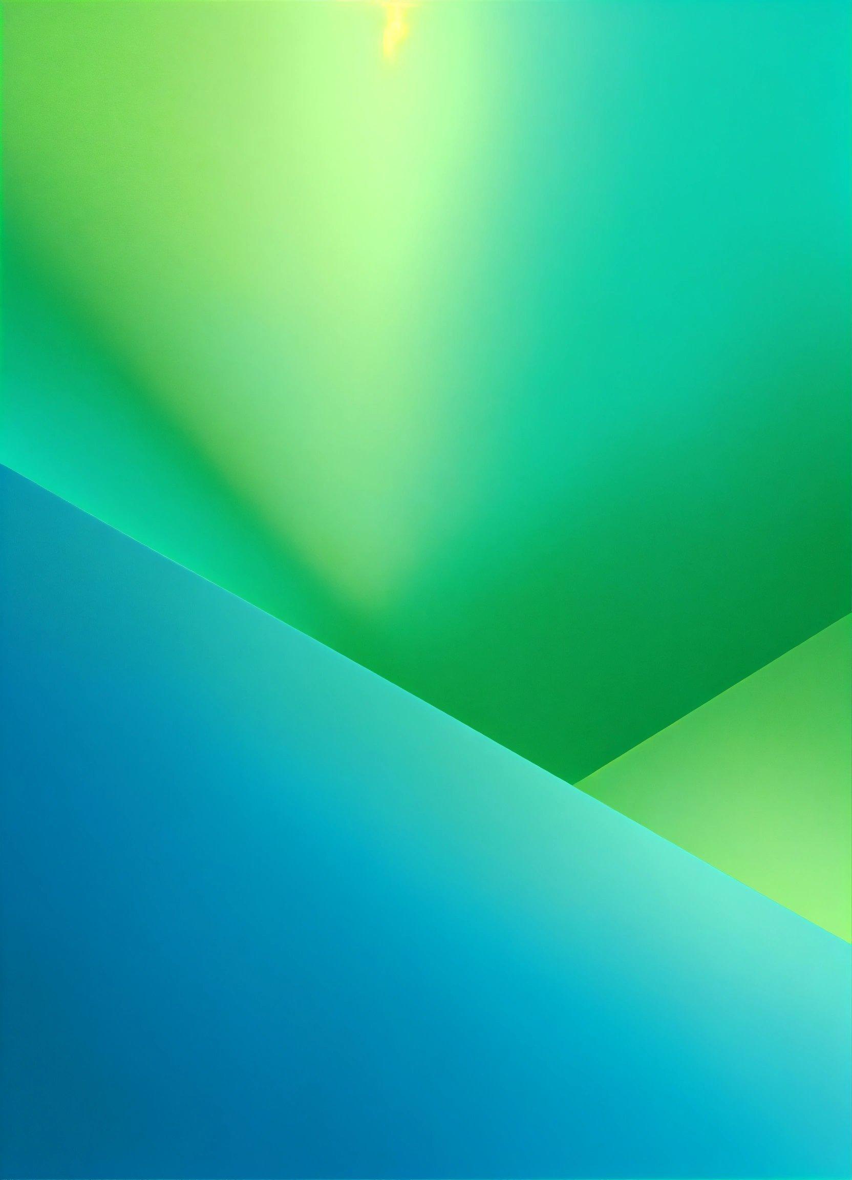 A Blue And Green Abstract Background With A Cross