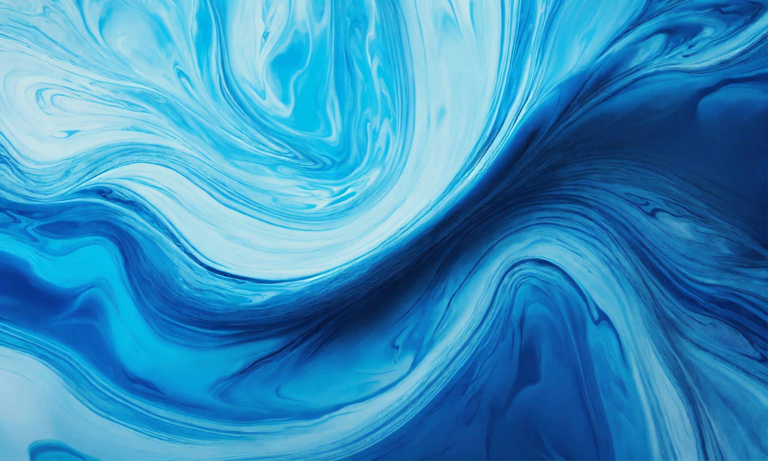 A Blue And White Abstract Painting