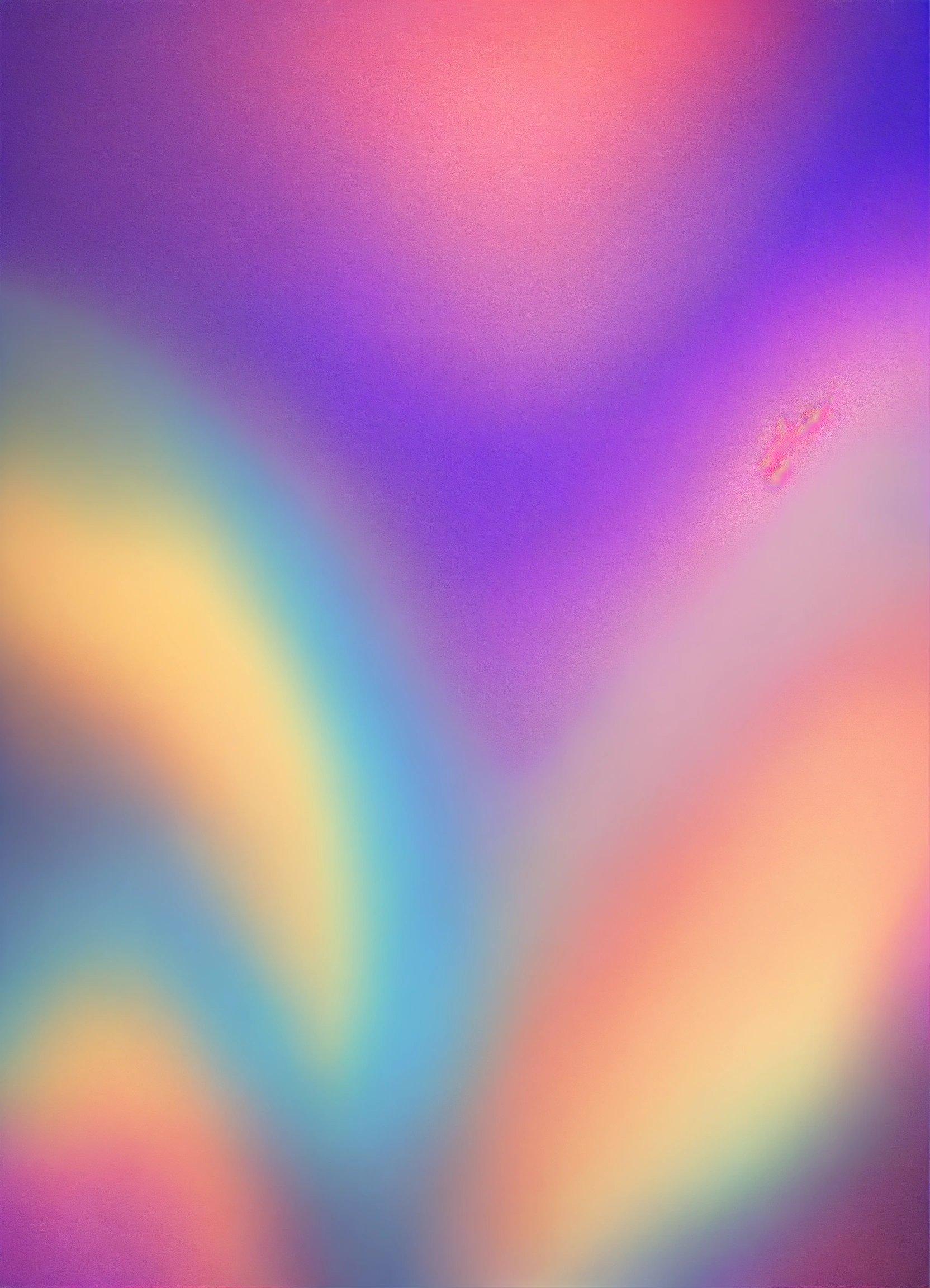 A Blurry Image Of A Rainbow Colored Background