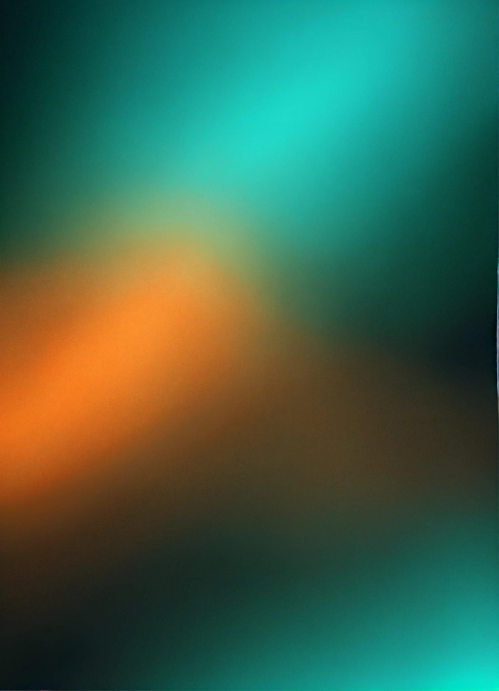 A Blurry Image Of An Orange And Green Background