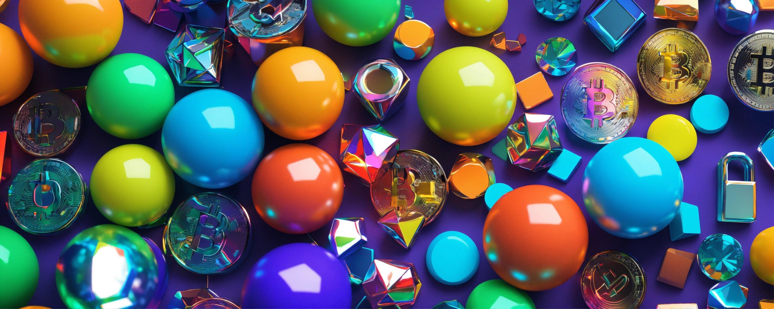 A Bunch Of Different Colored Eggs On A Purple Surface