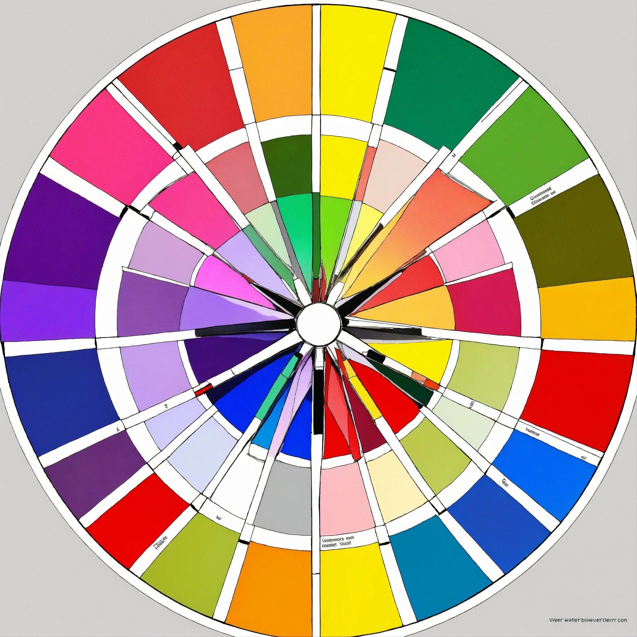 A Circular Color Wheel With A Variety Of Colors