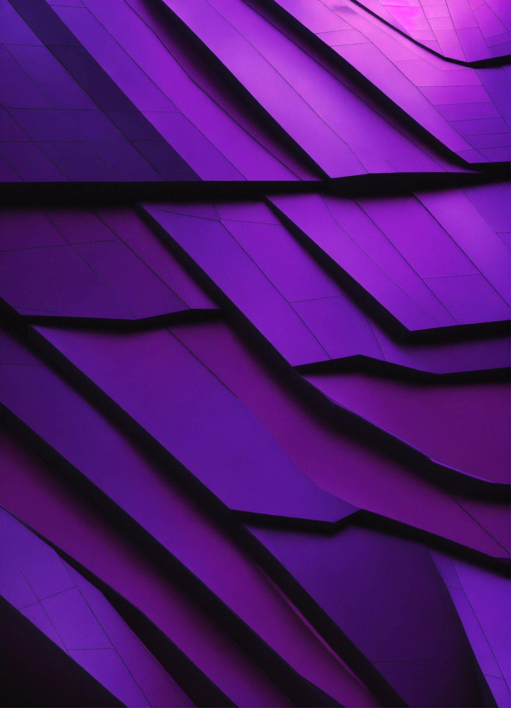 A Close Up Of A Building With A Purple Roof