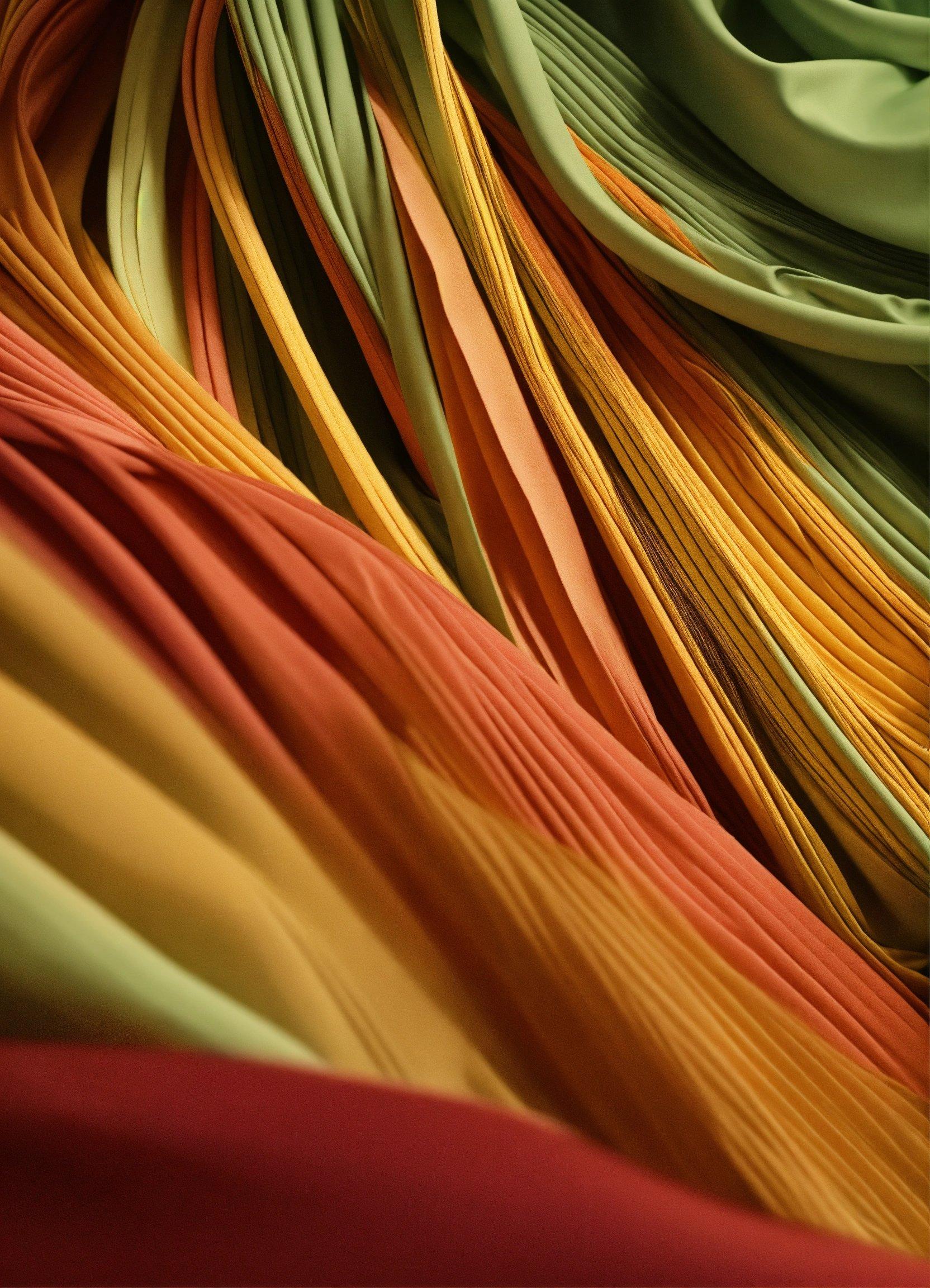 A Close Up Of A Bunch Of Different Colored Ribbons