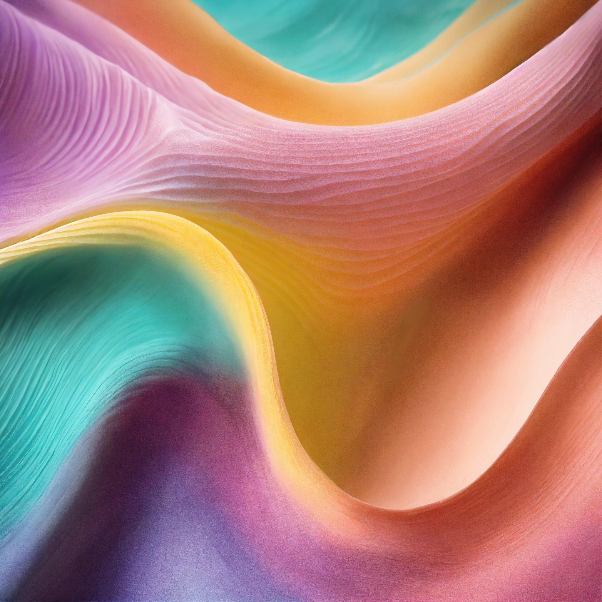 A Close Up Of A Colorful Background With Wavy Lines