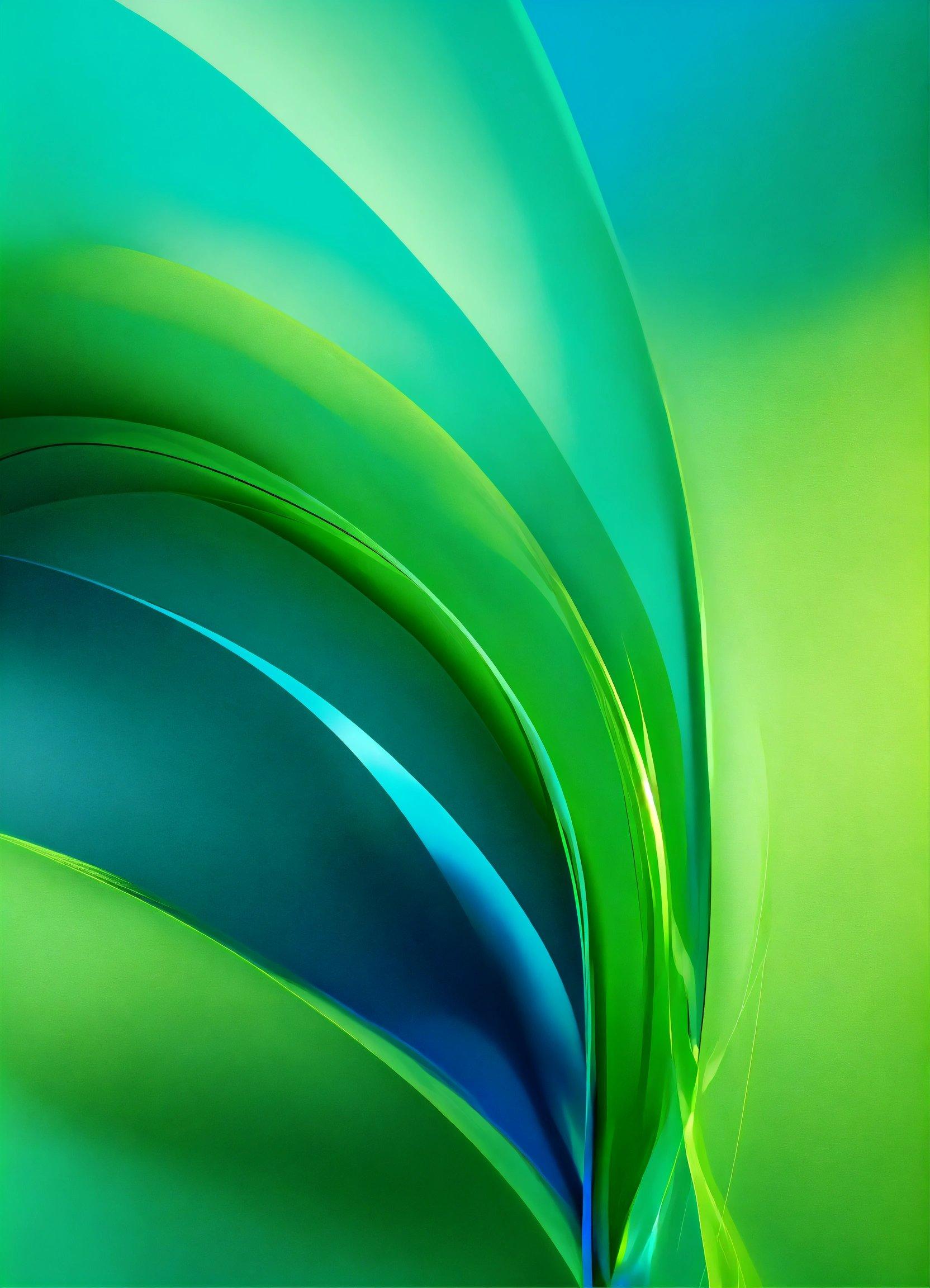 A Close Up Of A Green And Blue Background