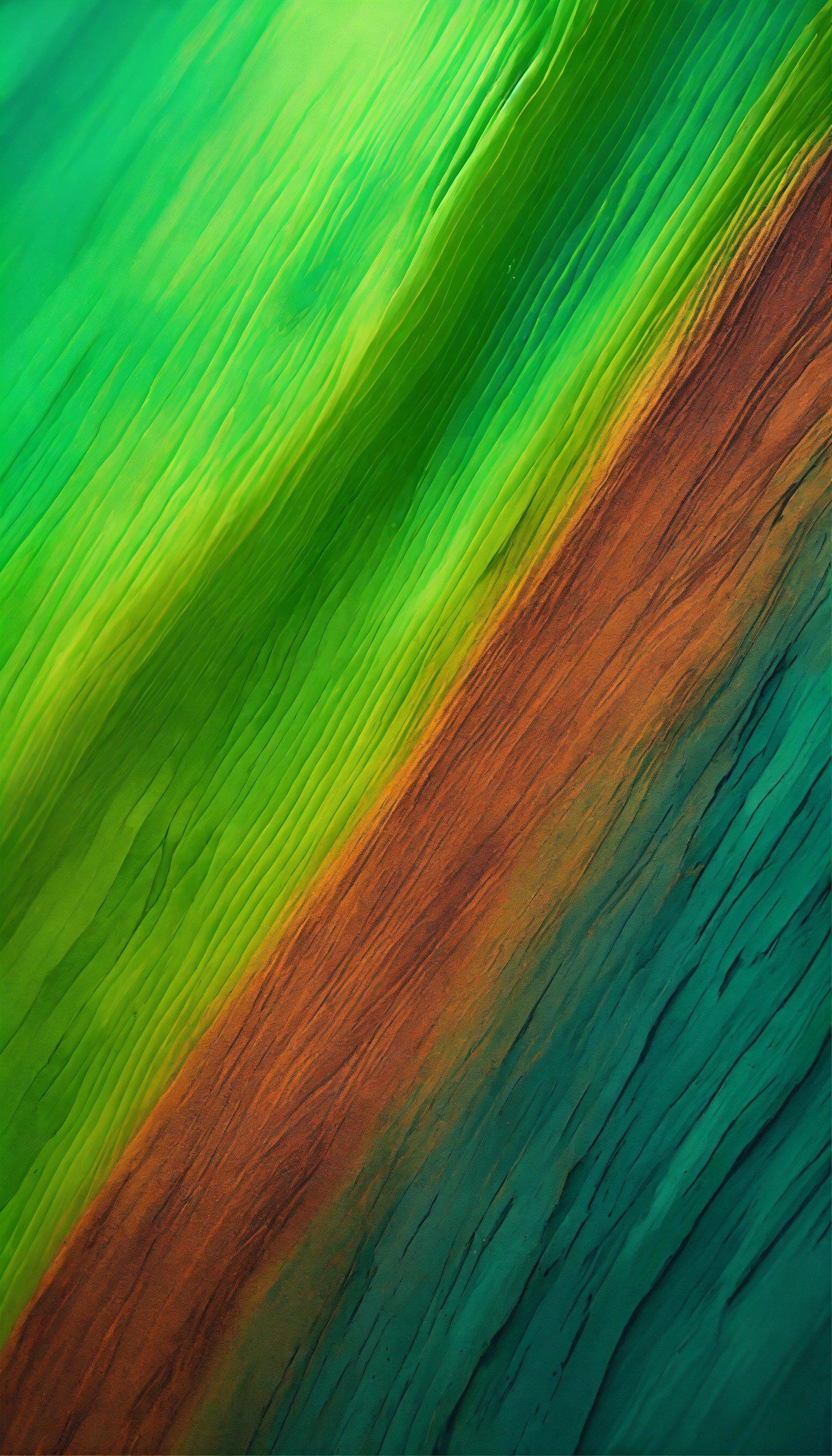 A Close Up Of A Green And Orange Background