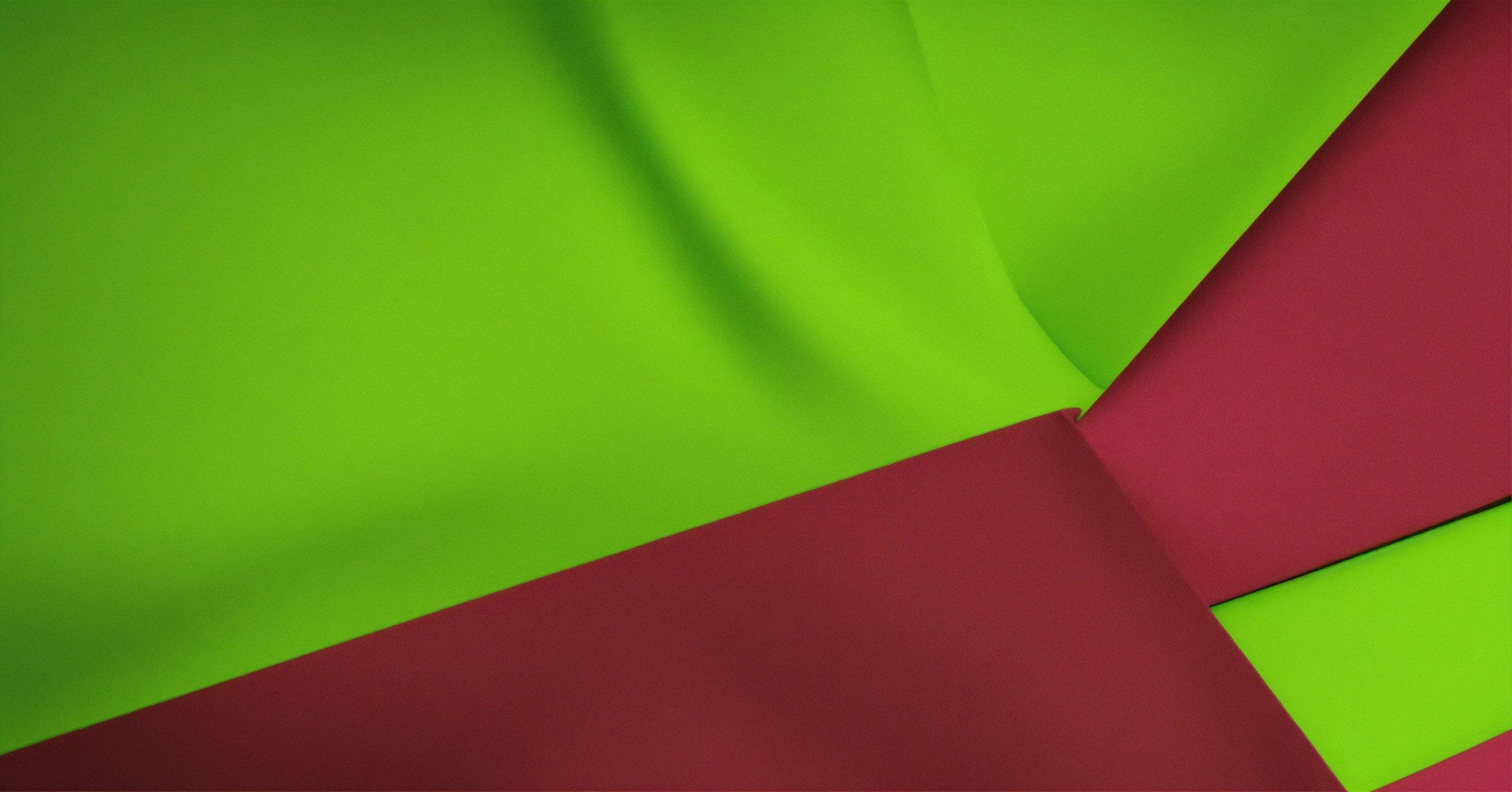 A Close Up Of A Green And Red Fabric