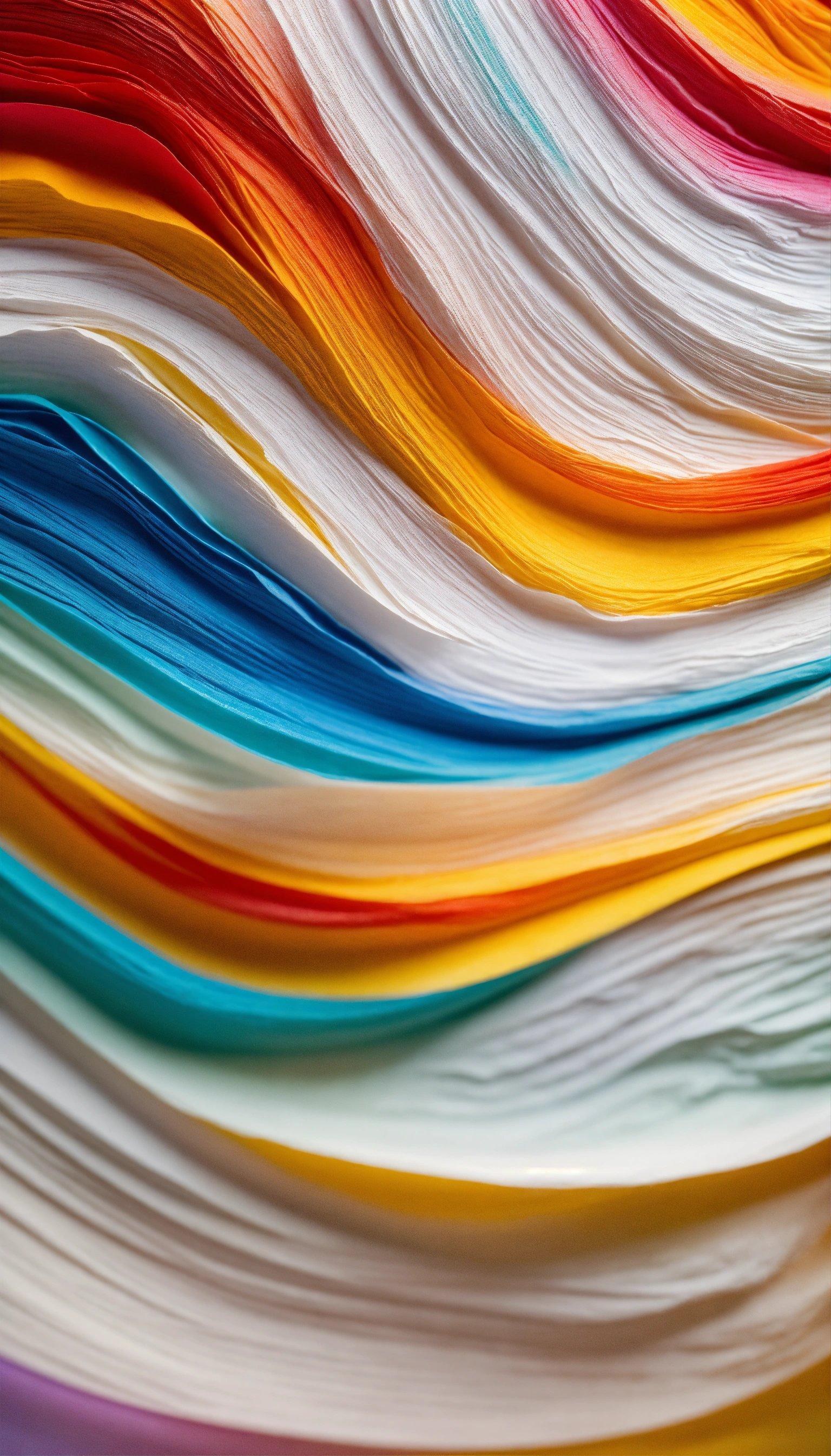 A Close Up Of A Multi Colored Paper