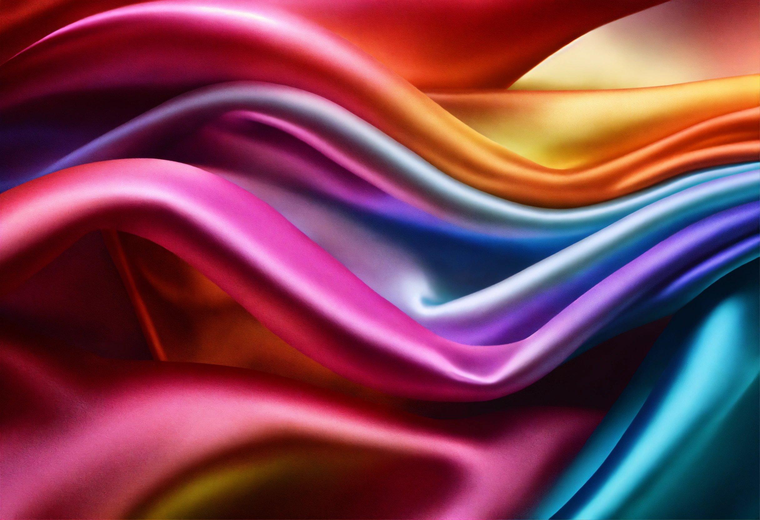 A Close Up Of A Multicolored Fabric