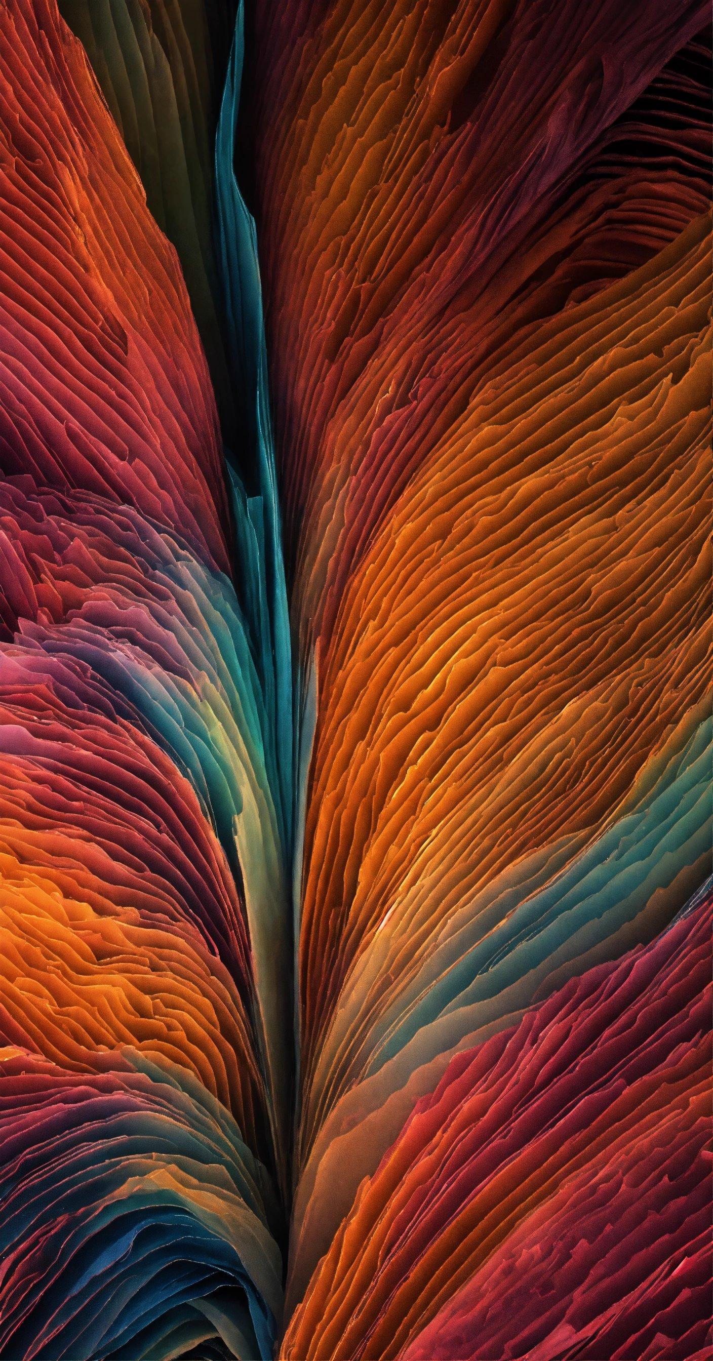 A Close Up Of A Multicolored Pattern Of Fabric