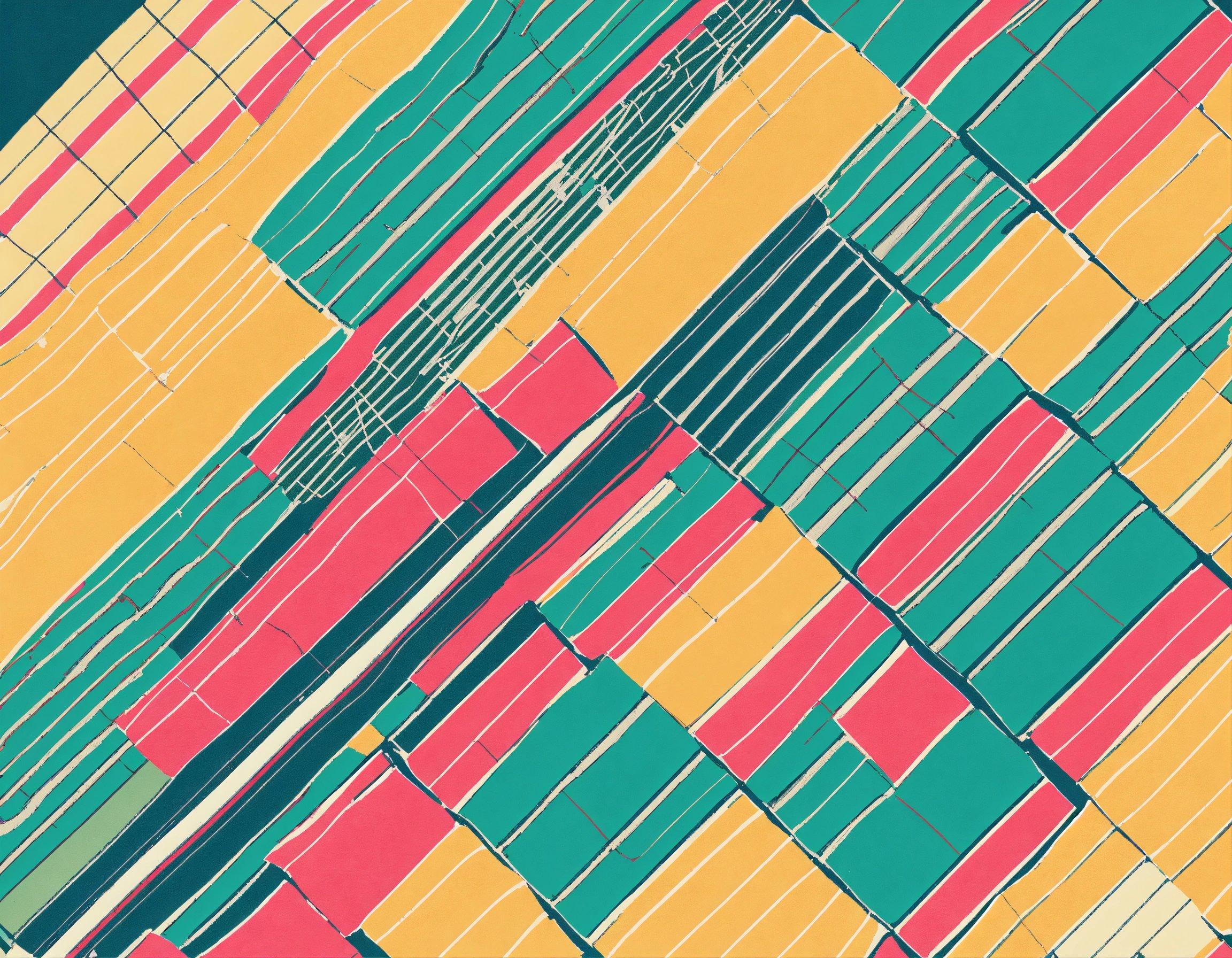 A Close Up Of A Multicolored Pattern On A Piece Of Paper