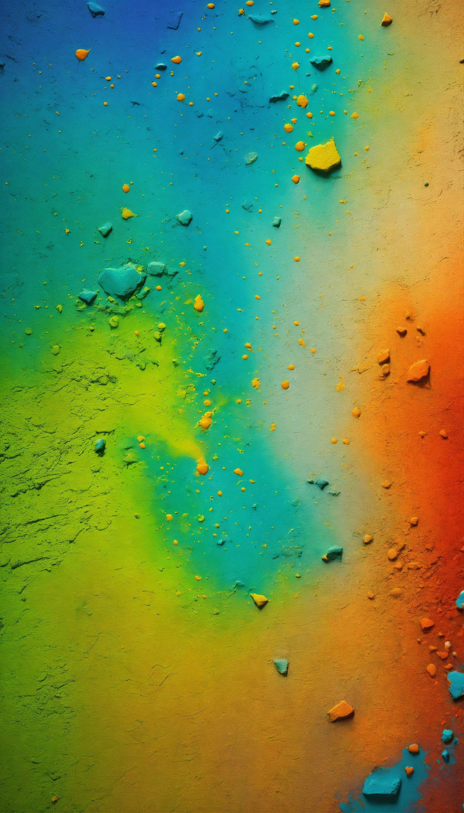 A Close Up Of A Multicolored Surface With Drops Of Water