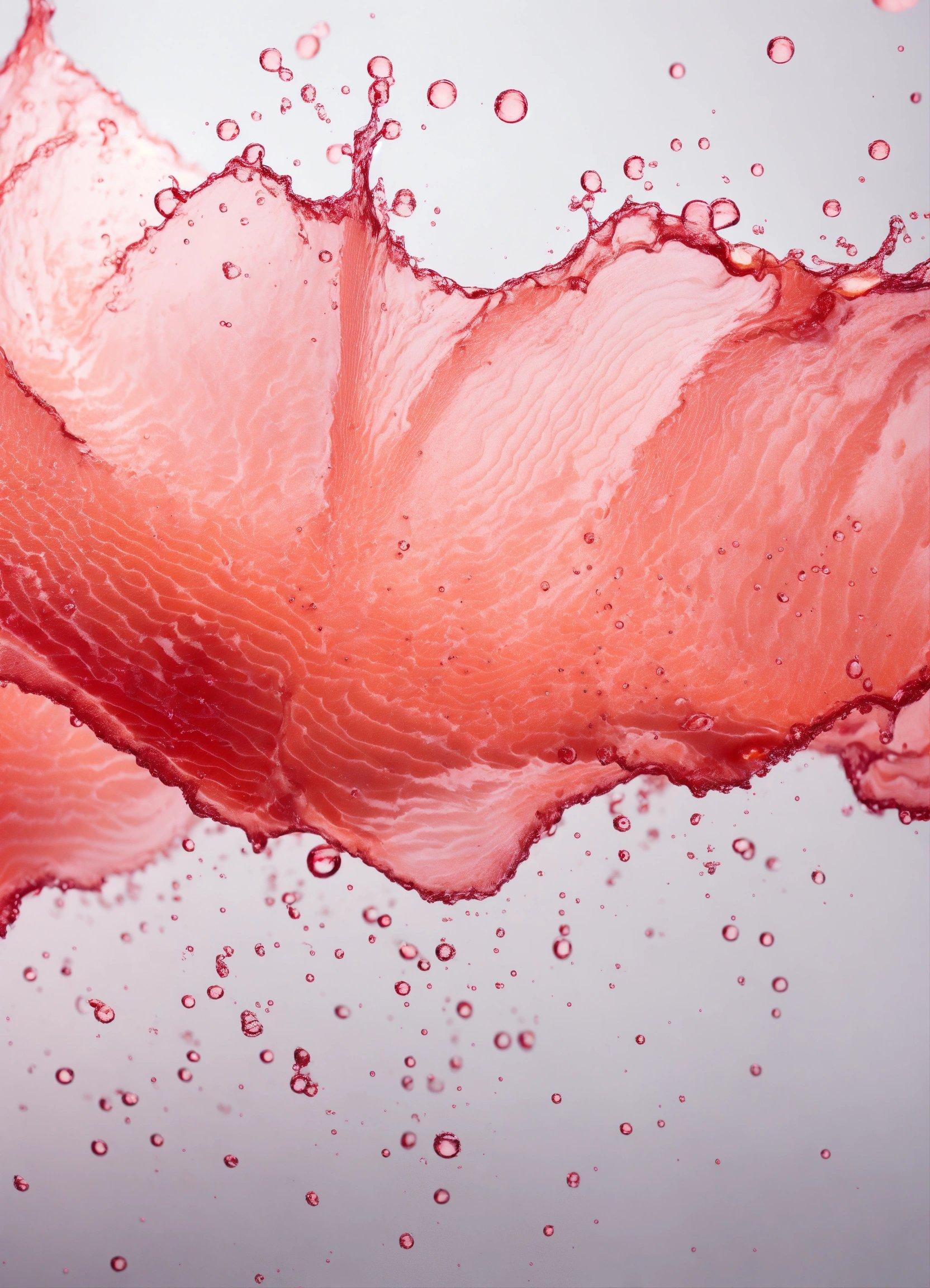 A Close Up Of A Pink Flower On A White Background