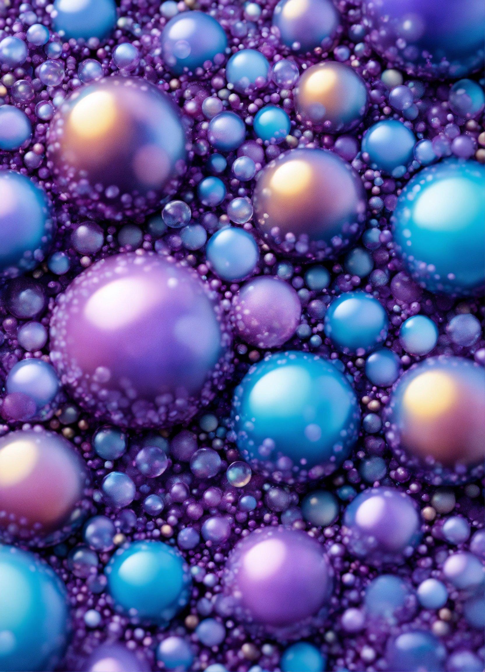 A Close Up Of A Purple And Blue Substance