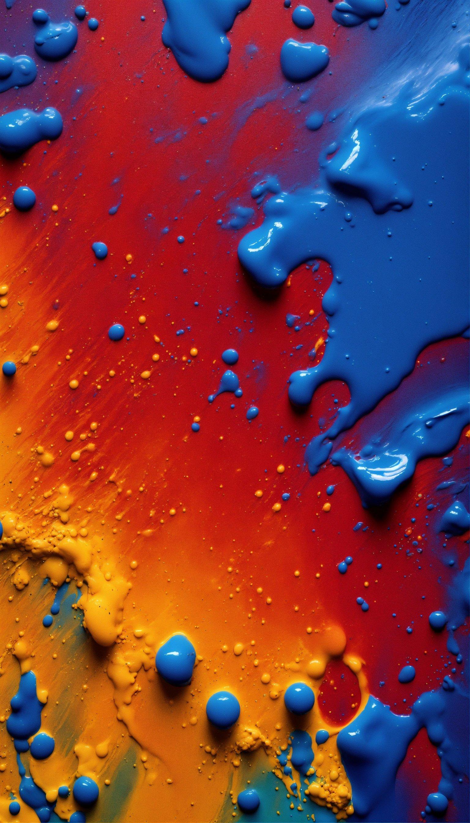 A Close Up View Of A Colorful Liquid