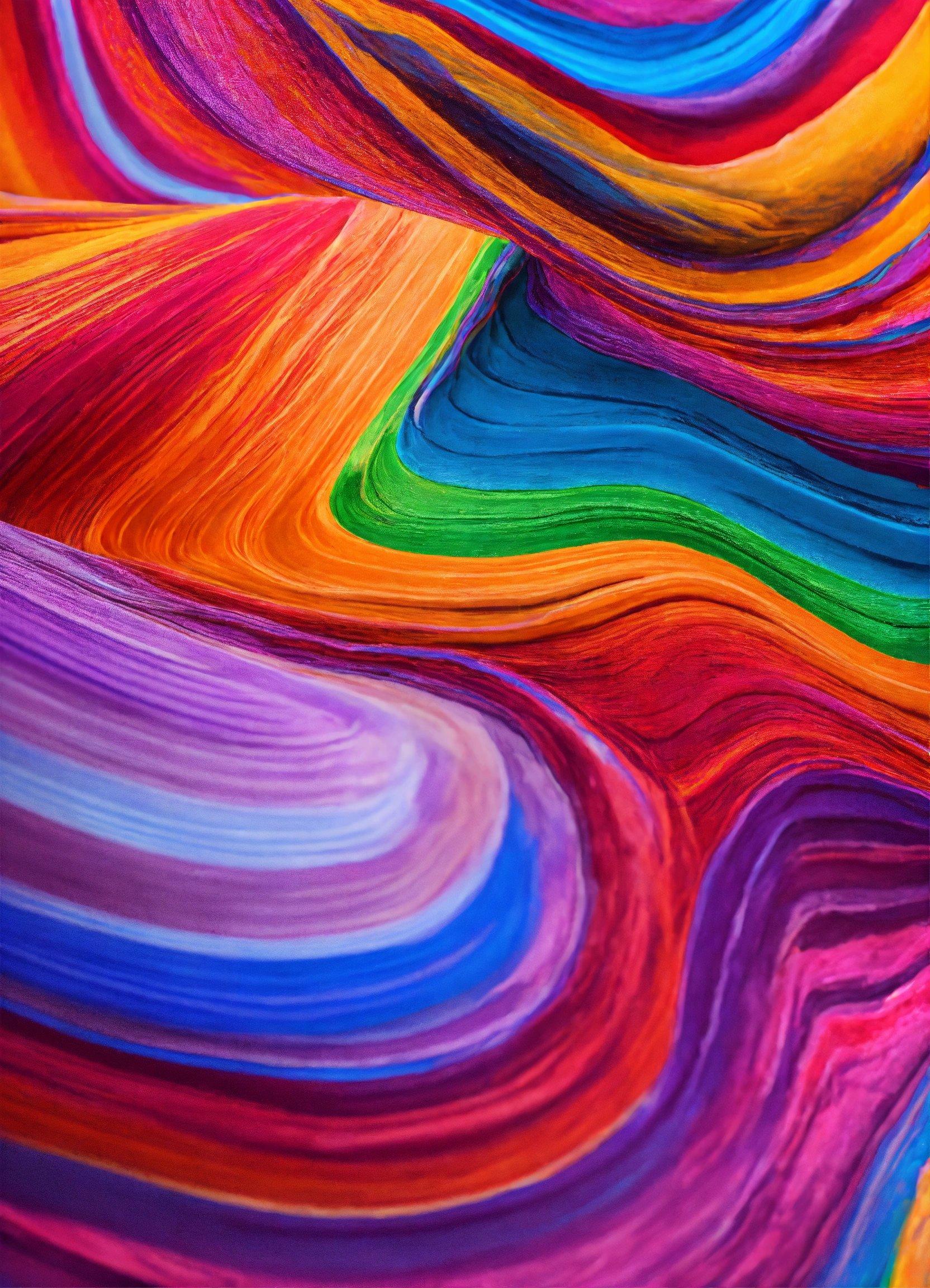 A Close Up View Of A Multicolored Background