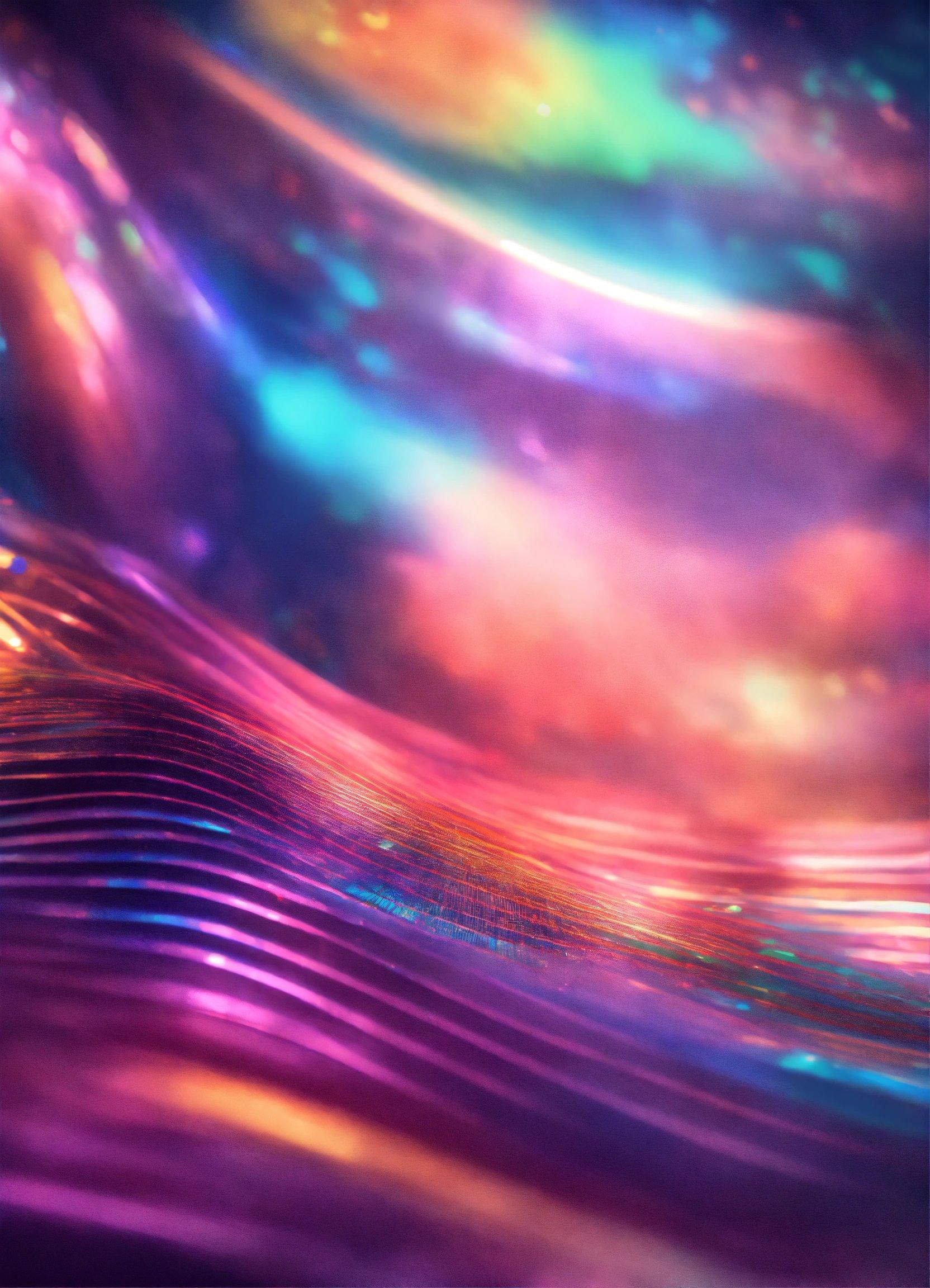 A Colorful Abstract Background With A Blurry Wave