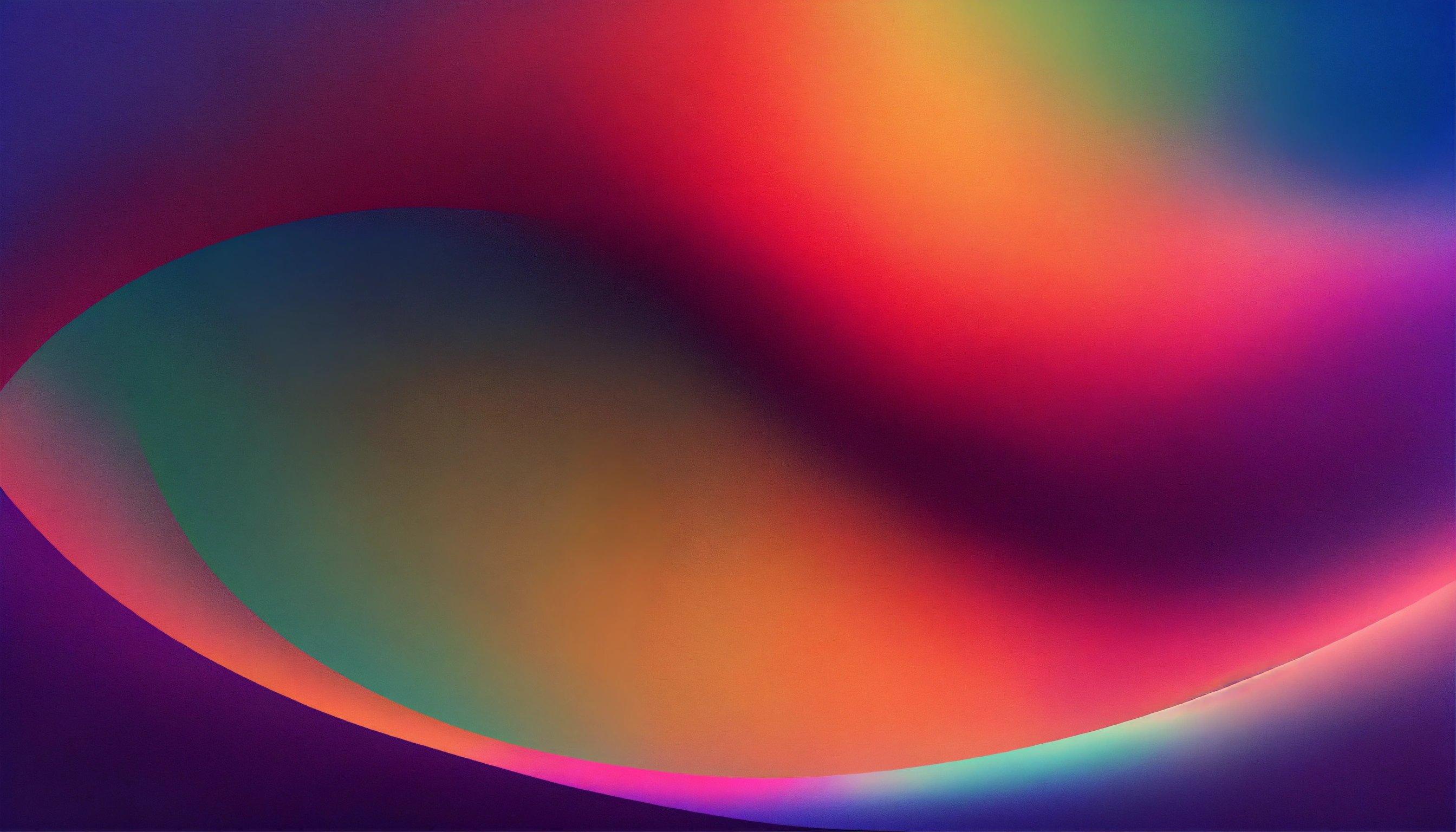 A Colorful Abstract Background With A Curved Curve