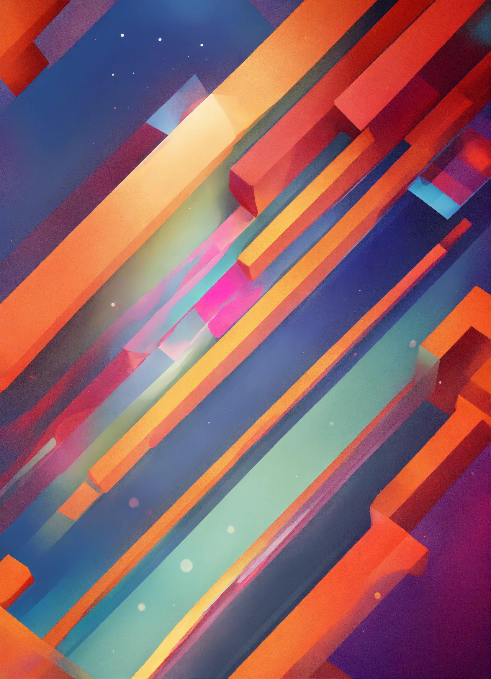 A Colorful Abstract Background With A Lot Of Lines