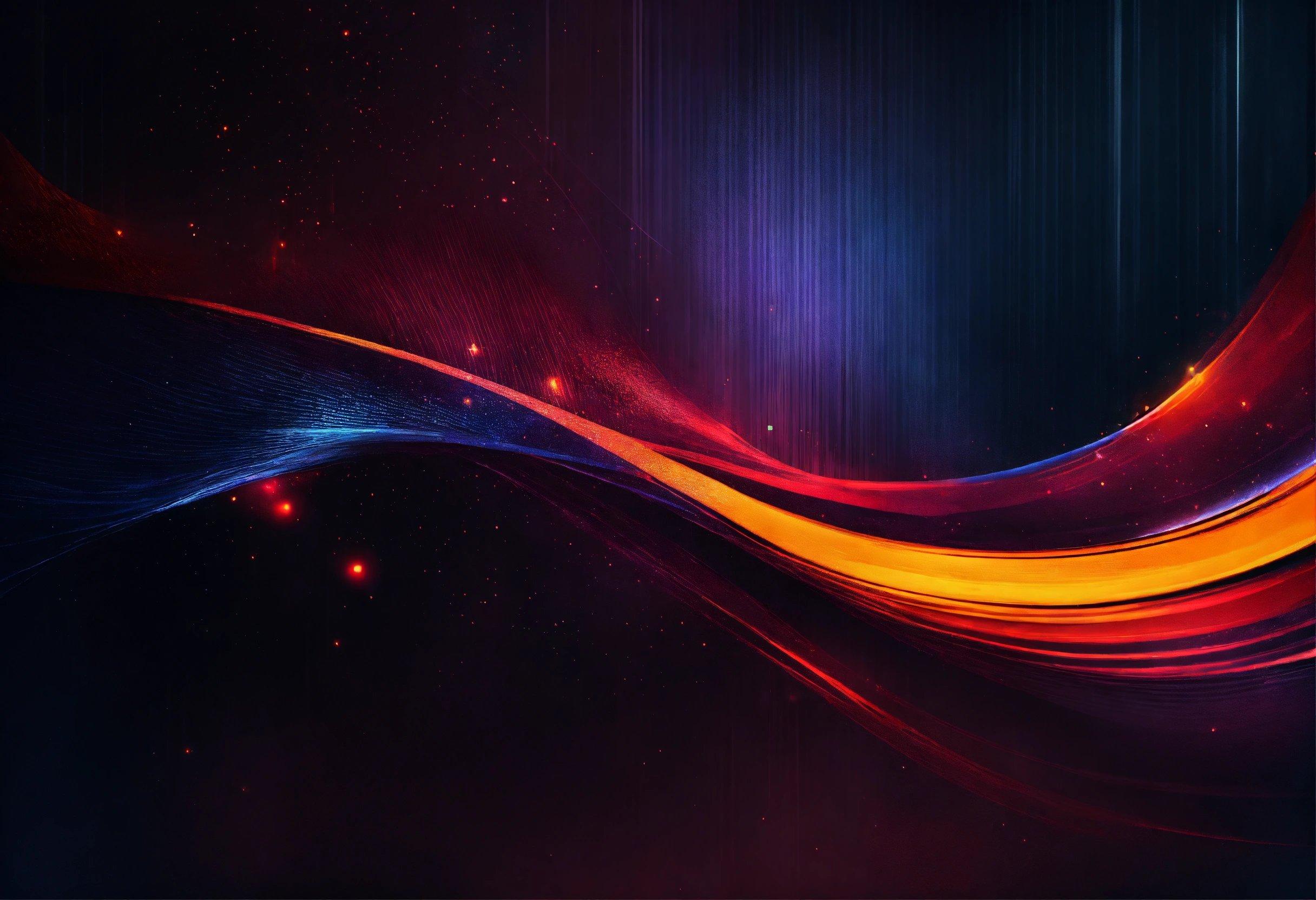 A Colorful Abstract Background With Lines And Stars