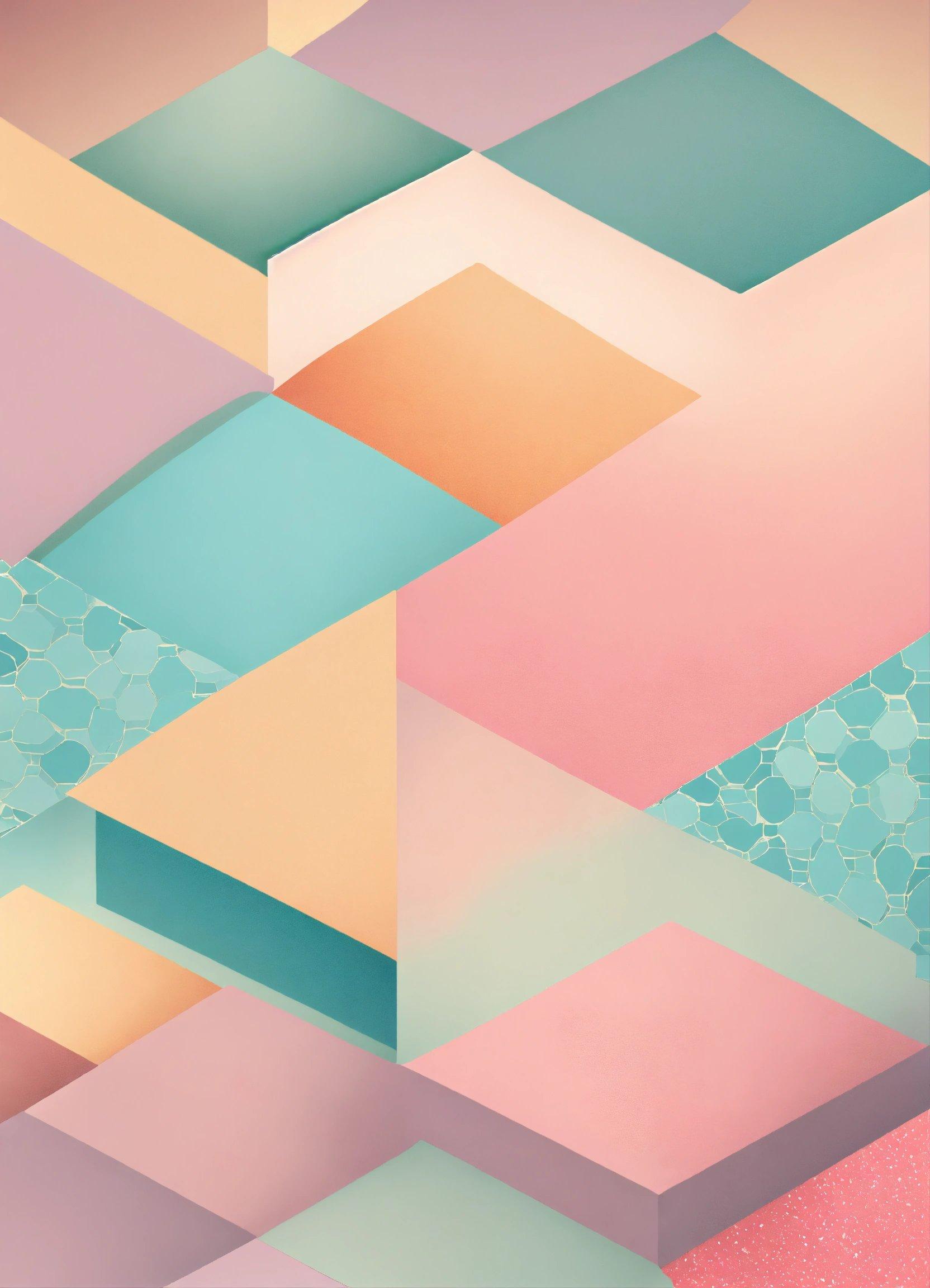 A Colorful Abstract Background With Pastel Colors