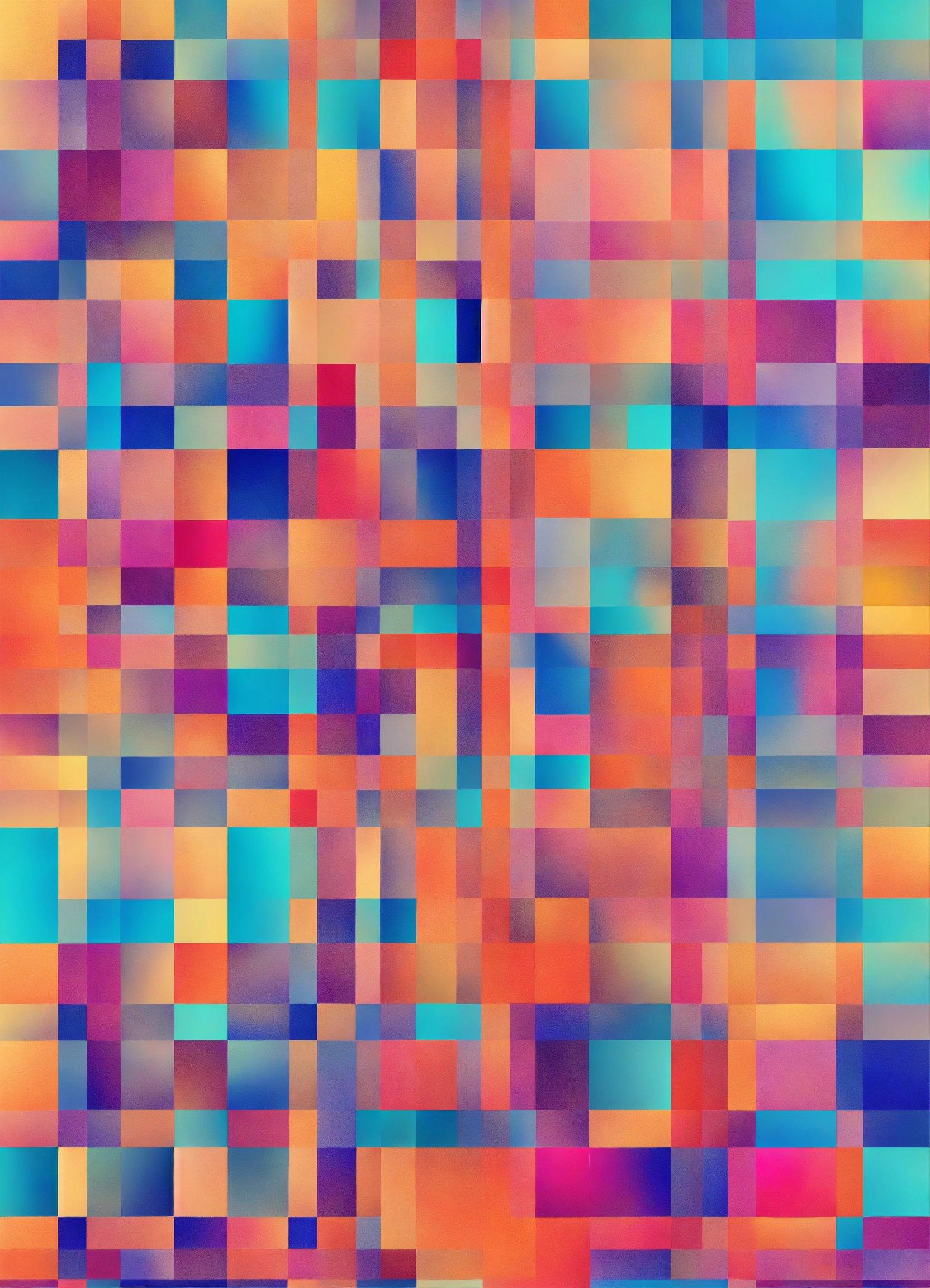 A Colorful Background With Squares Of Different Colors