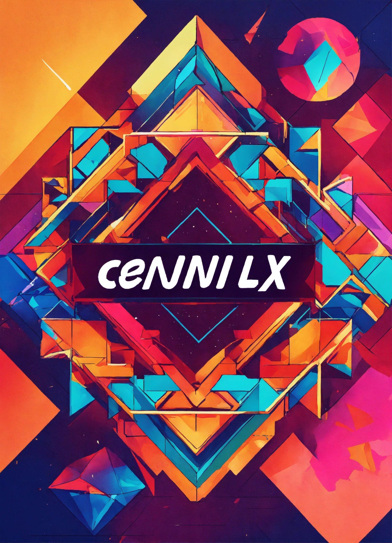 A Colorful Background With The Word Genius On It