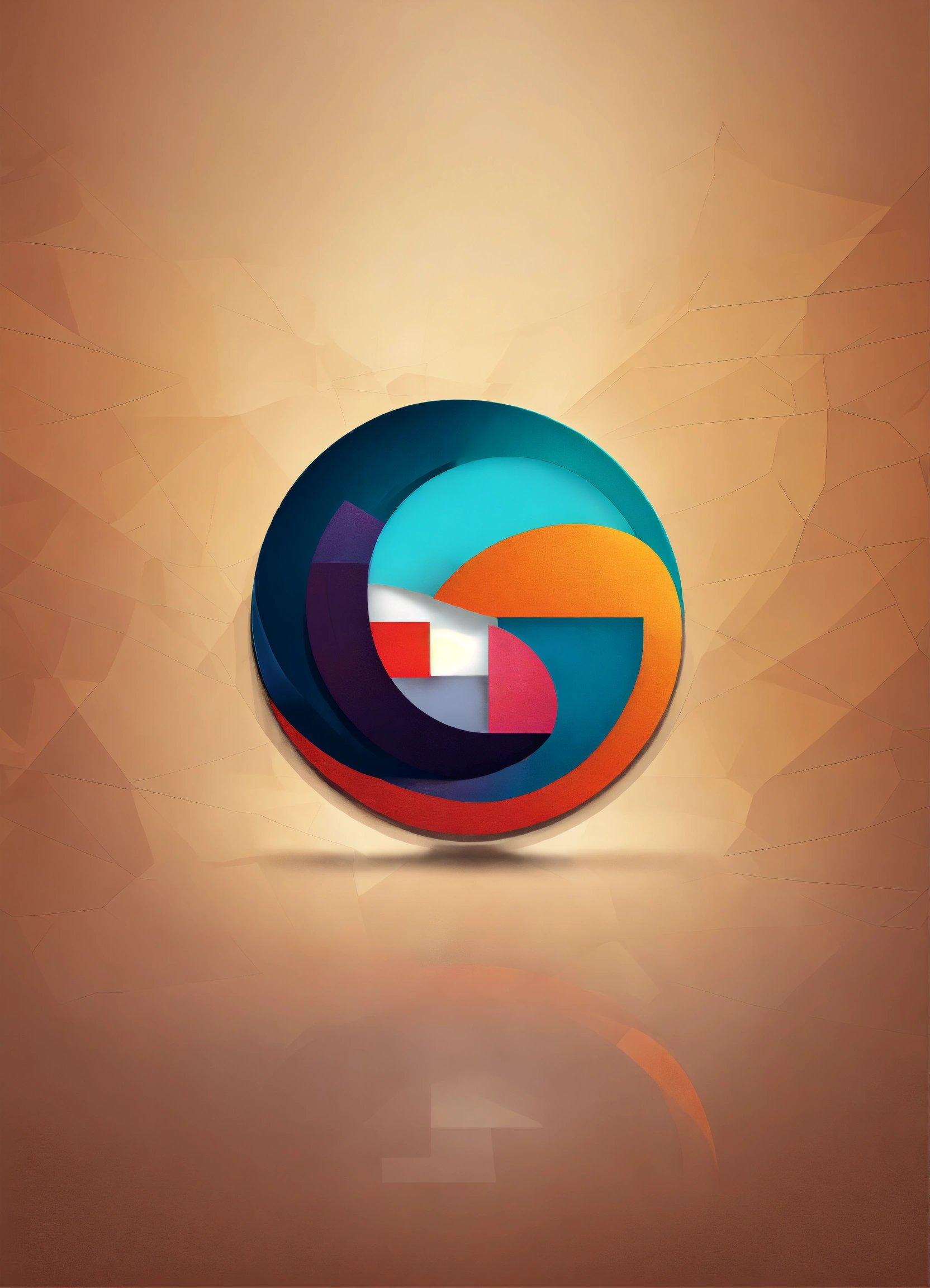 A Colorful Circular Object With A Brown Background