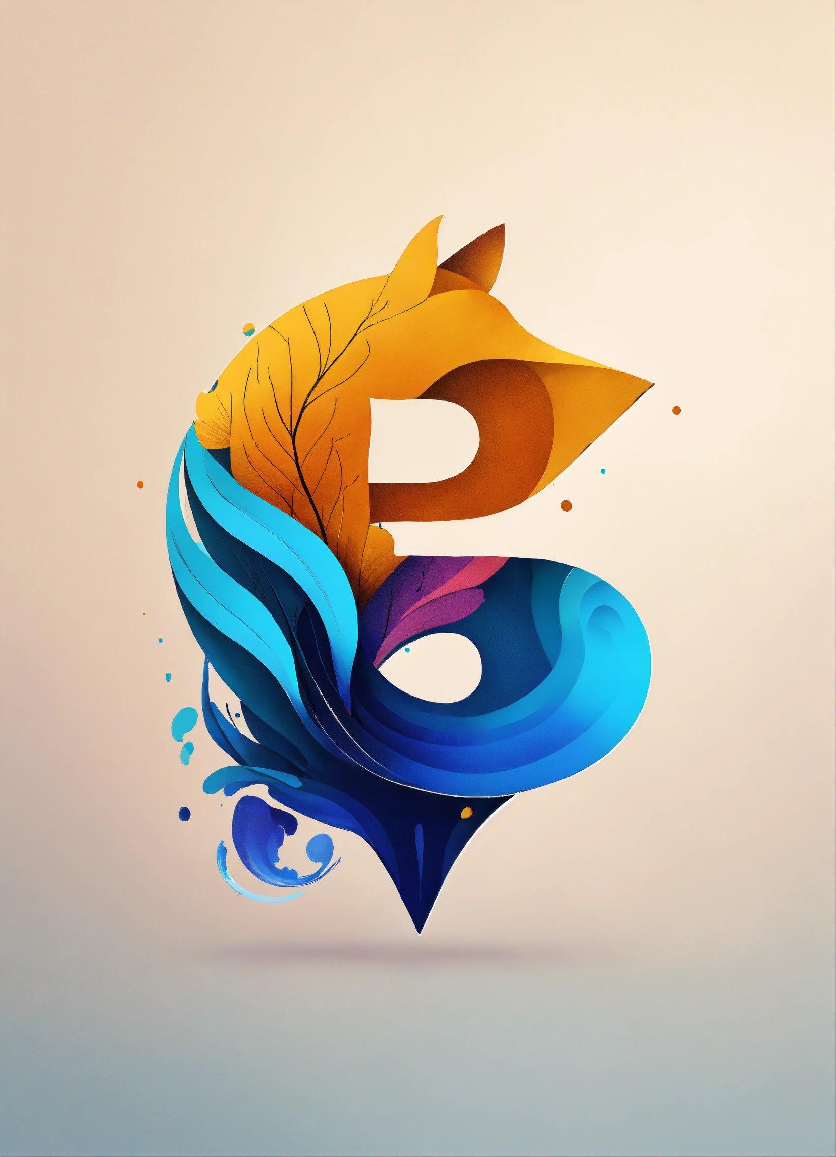 A Colorful Logo With A Bird On Top Of It