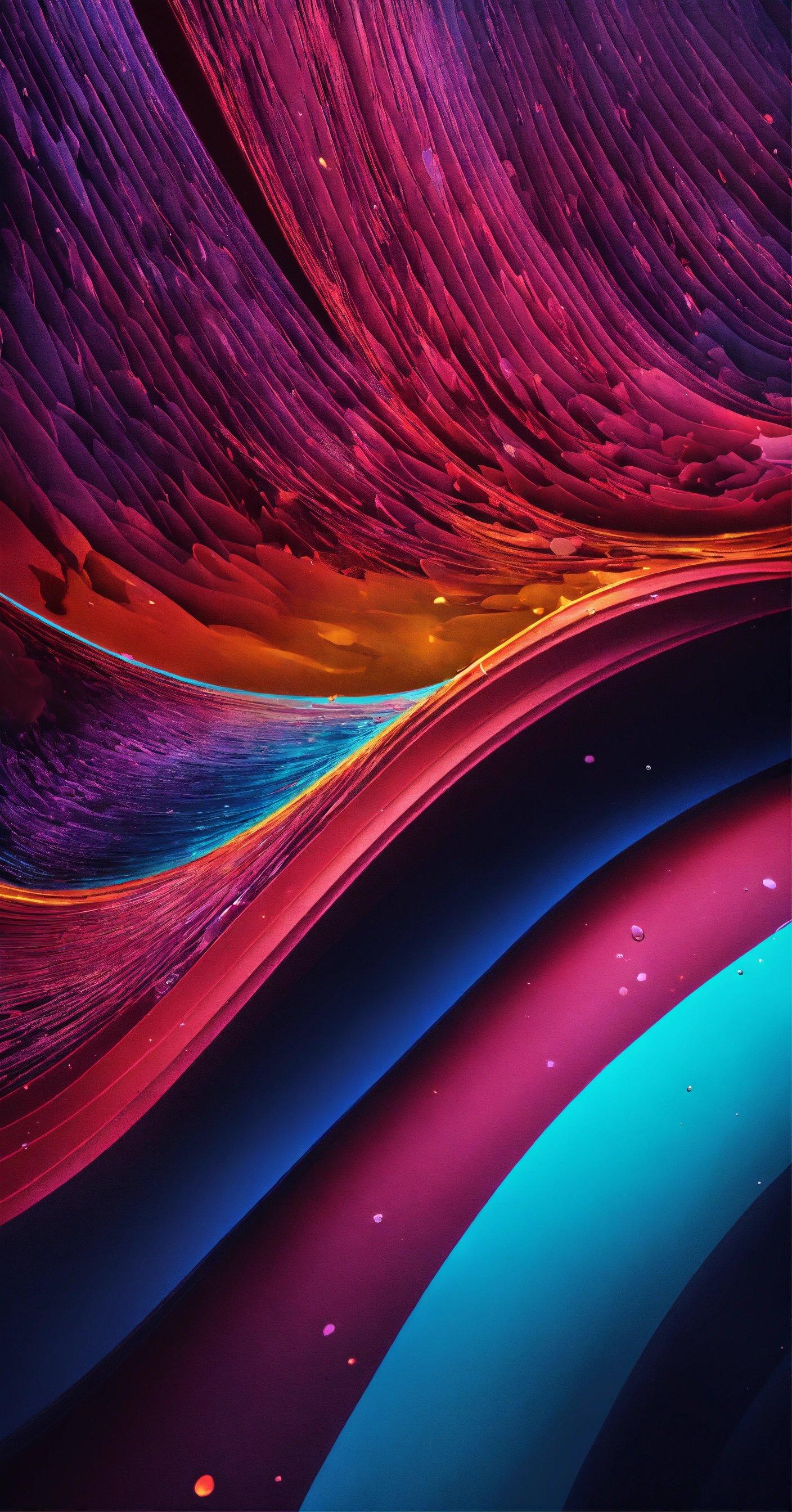 A Colorful Wallpaper With Many Different Colors