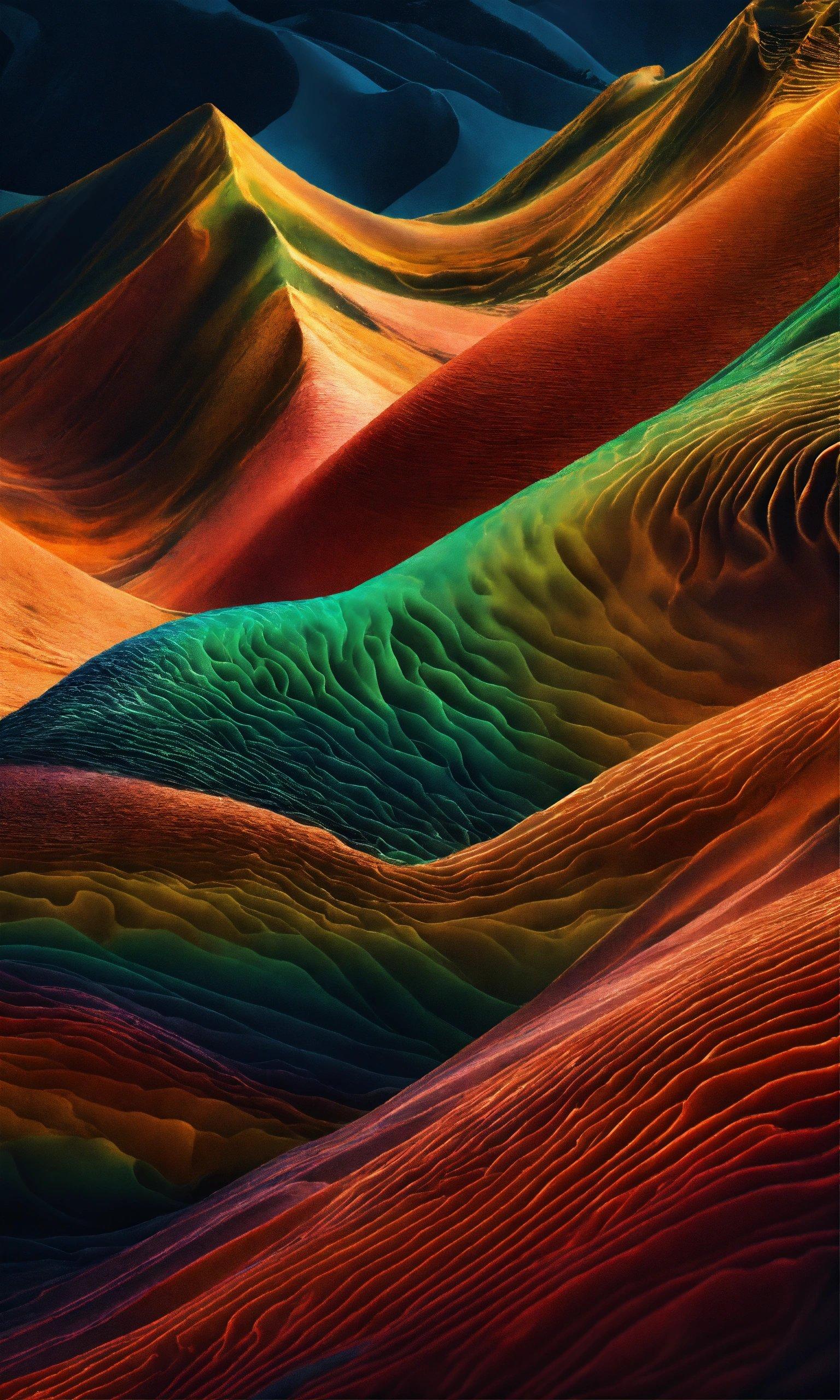 A Computer Generated Image Of A Desert Landscape