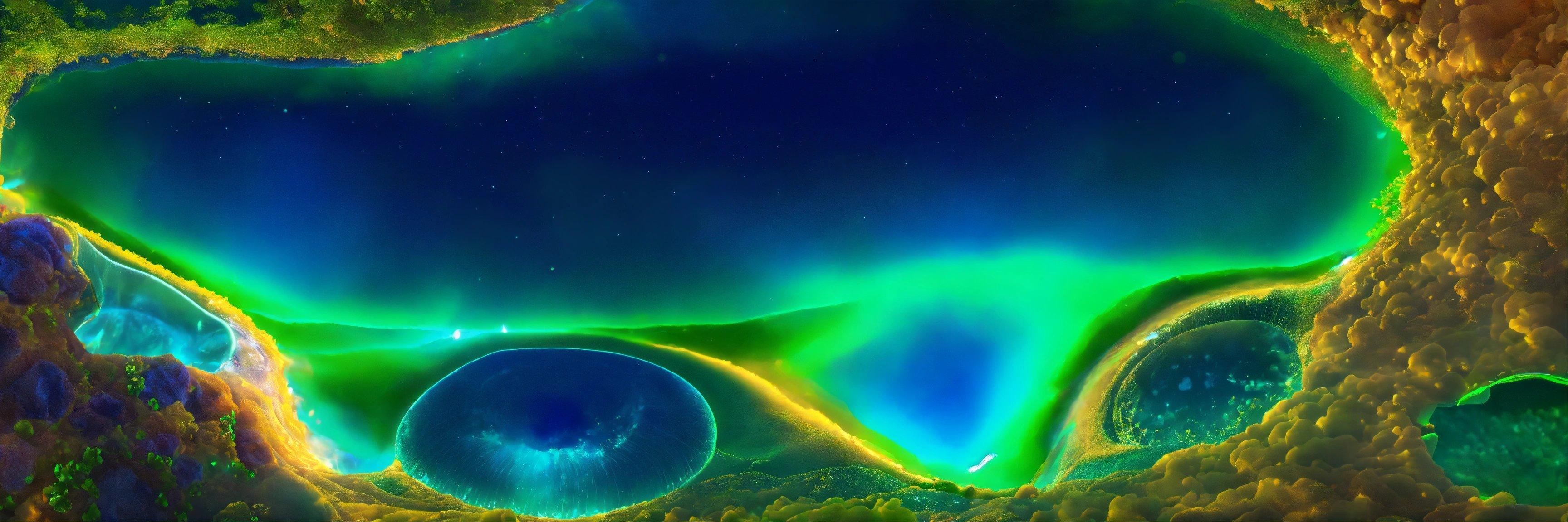 A Computer Generated Image Of An Aurora Bore