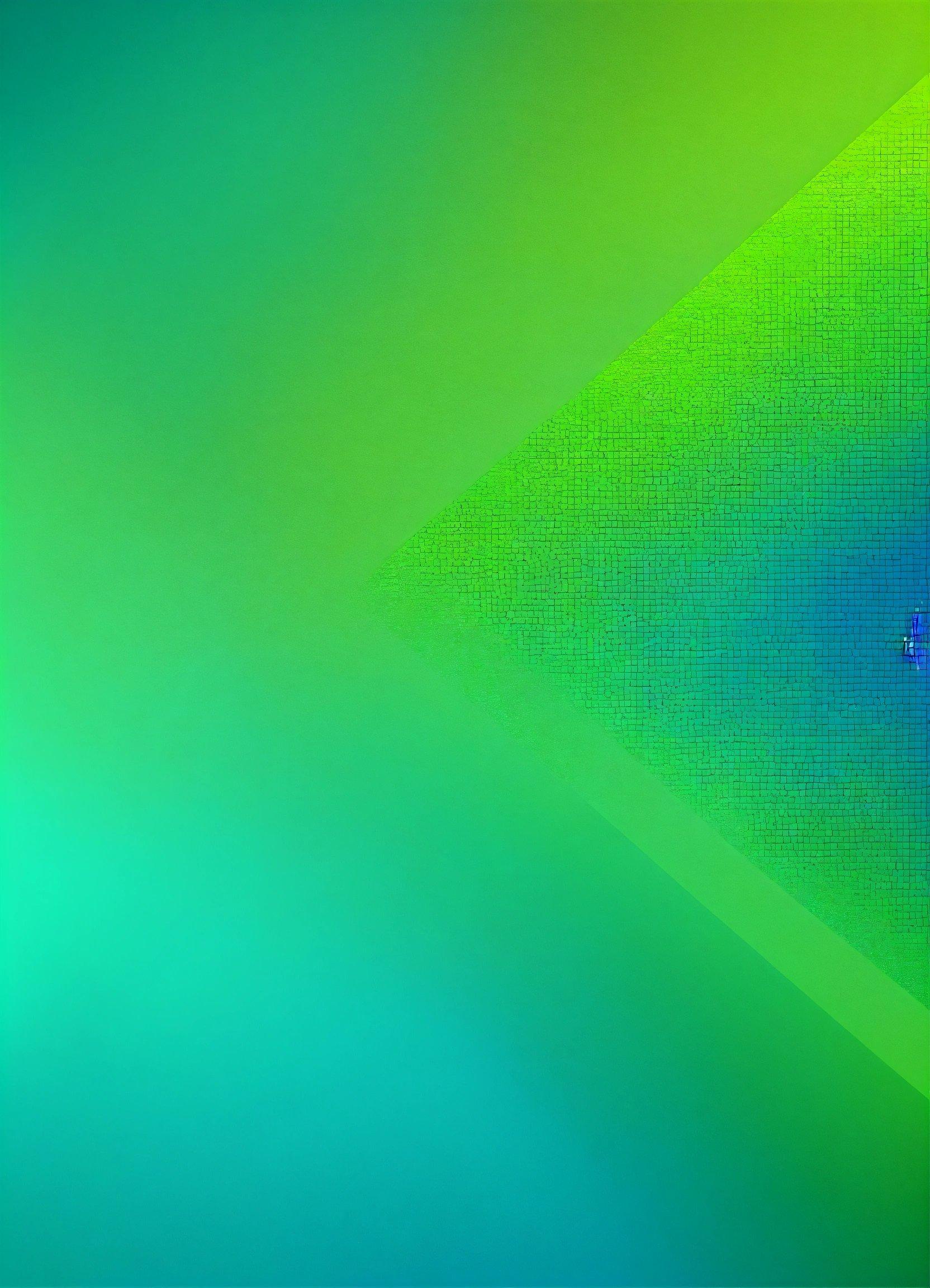 A Green And Blue Abstract Background With A Small White Dot