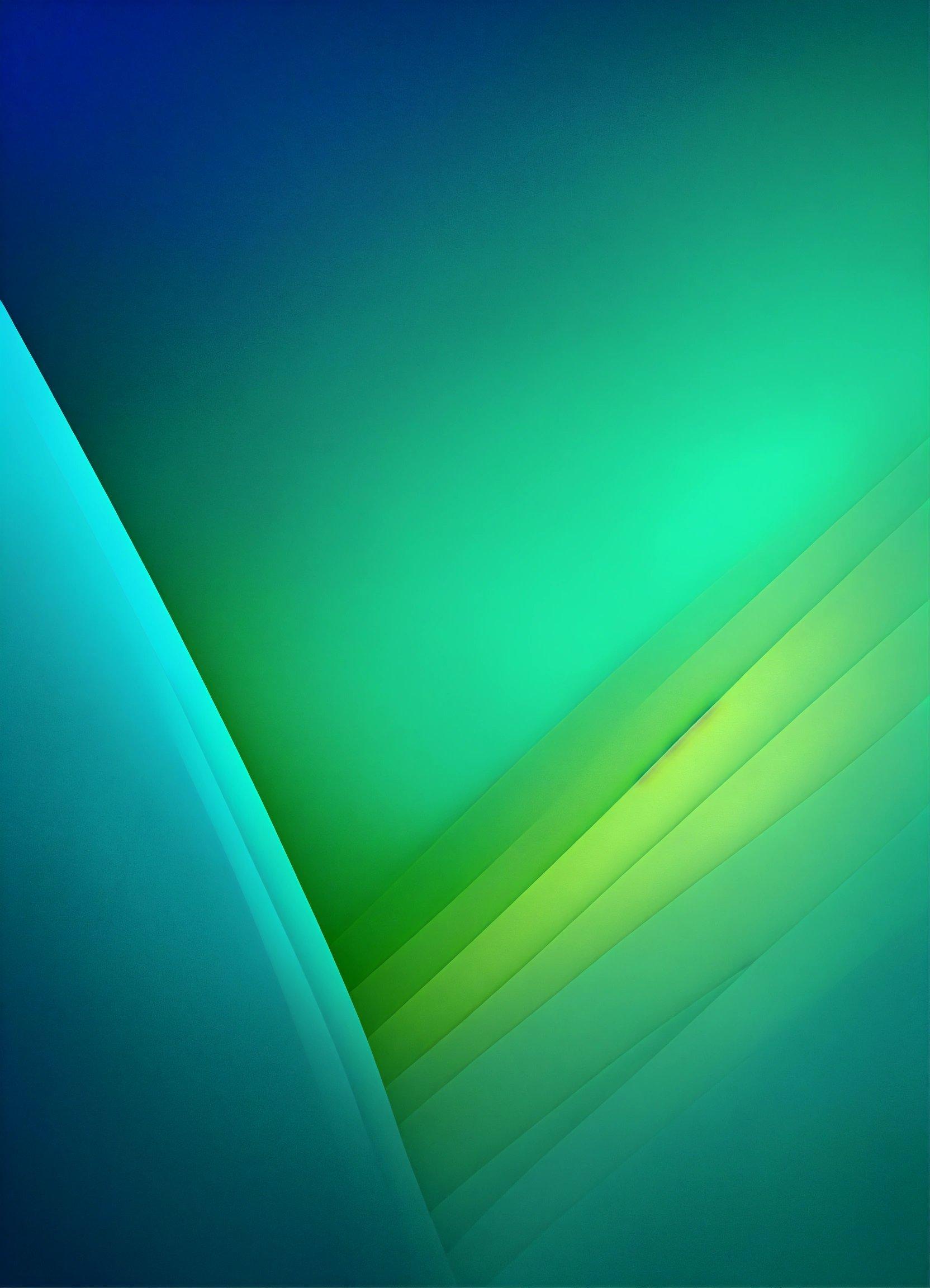 A Green And Blue Background With A Curved Design