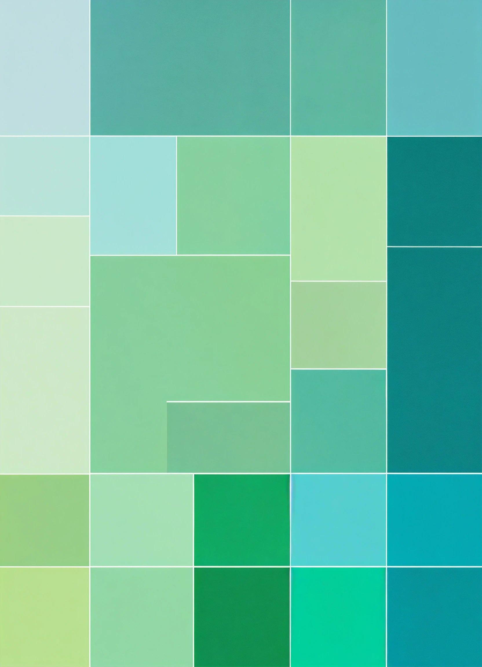 A Green And Blue Background With Squares