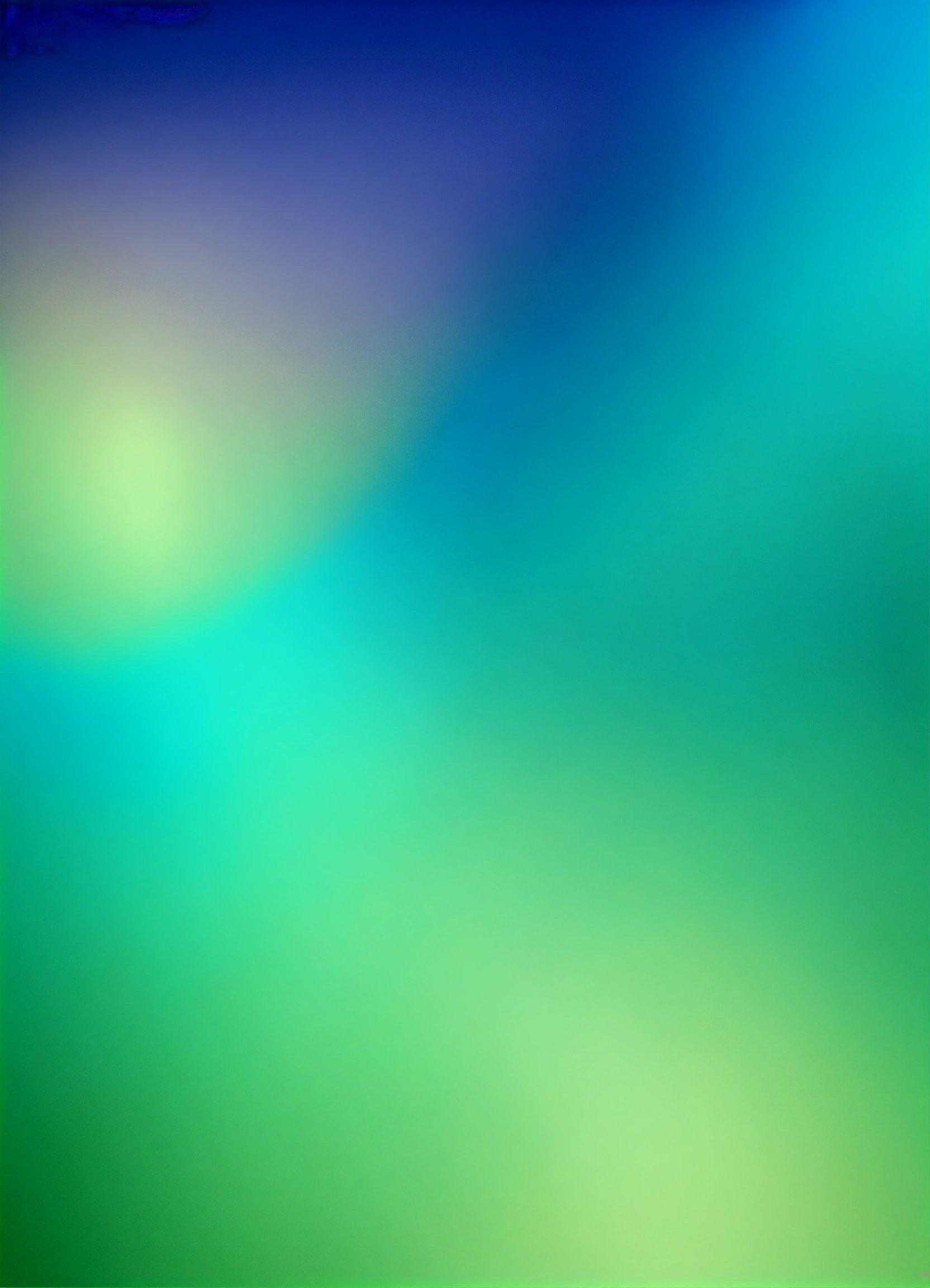 A Green And Blue Blurry Background With A White Border