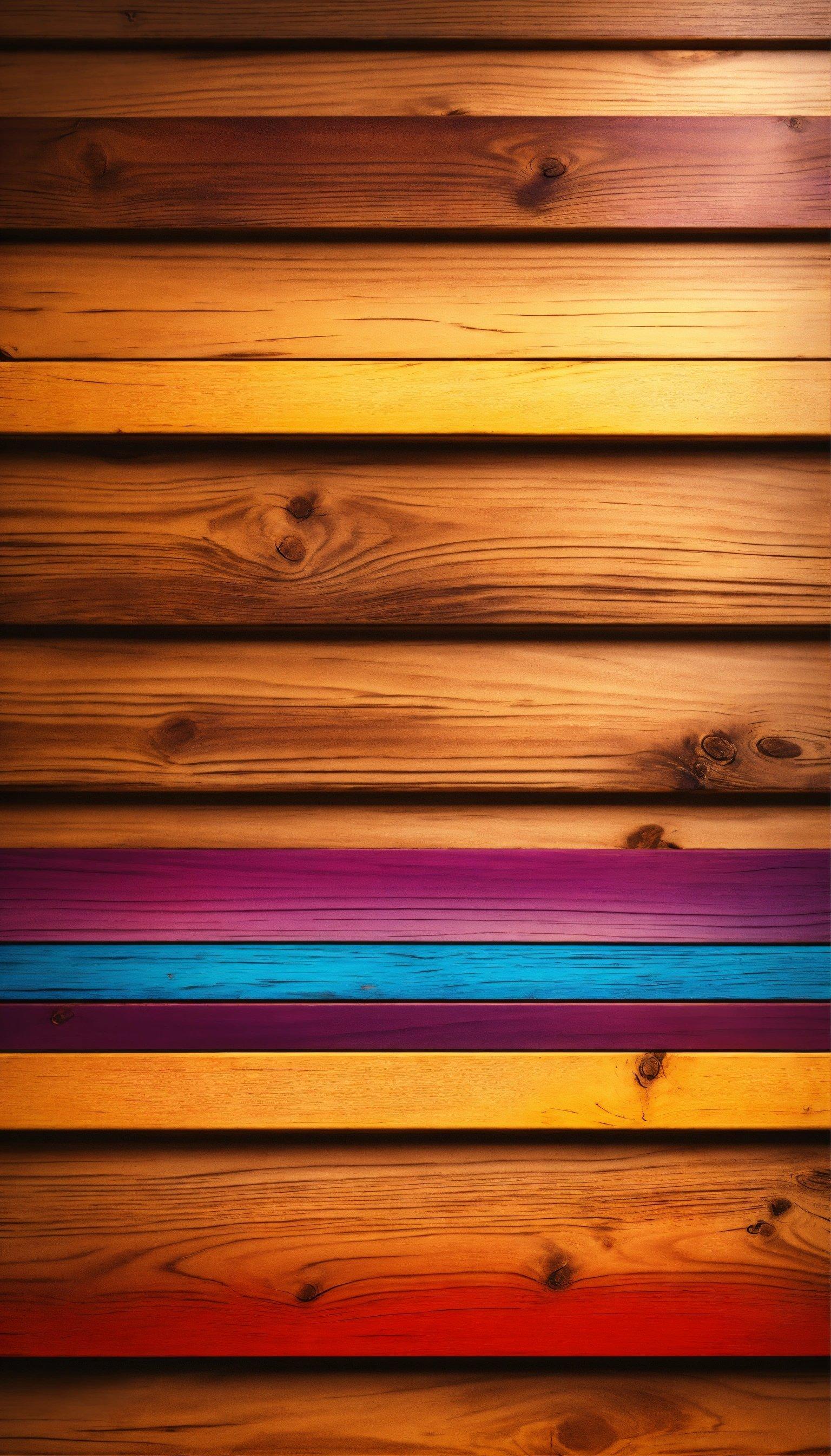 A Group Of Wood Planks With Different Colors