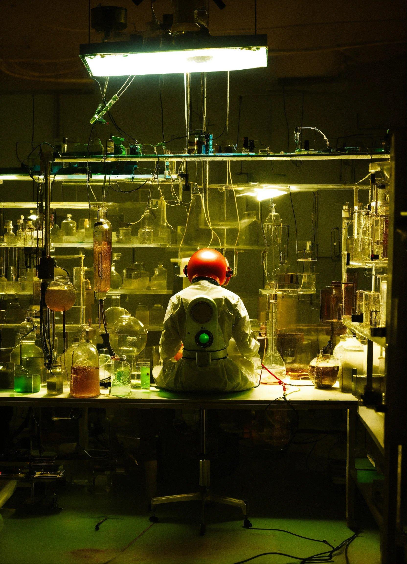 A Lab Filled With Lots Of Bottles And Equipment