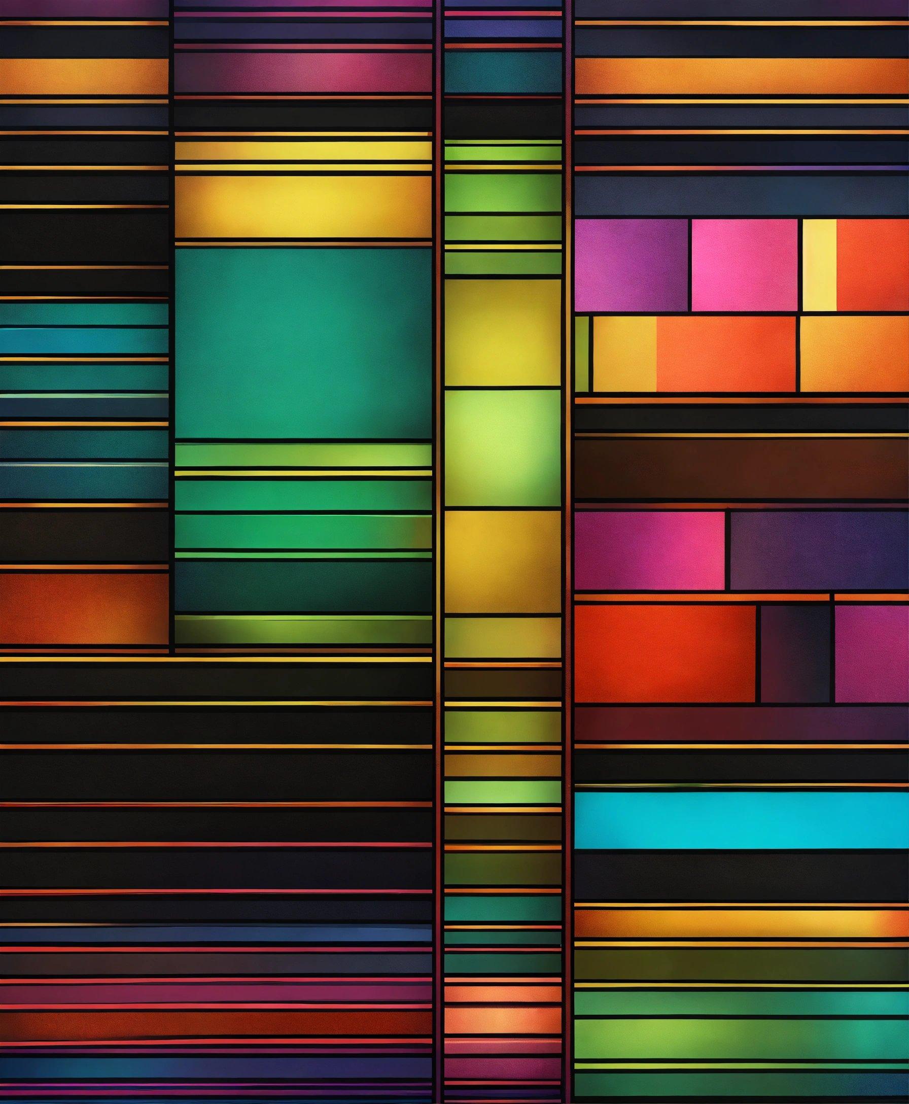 A Multicolored Abstract Background With Horizontal Lines