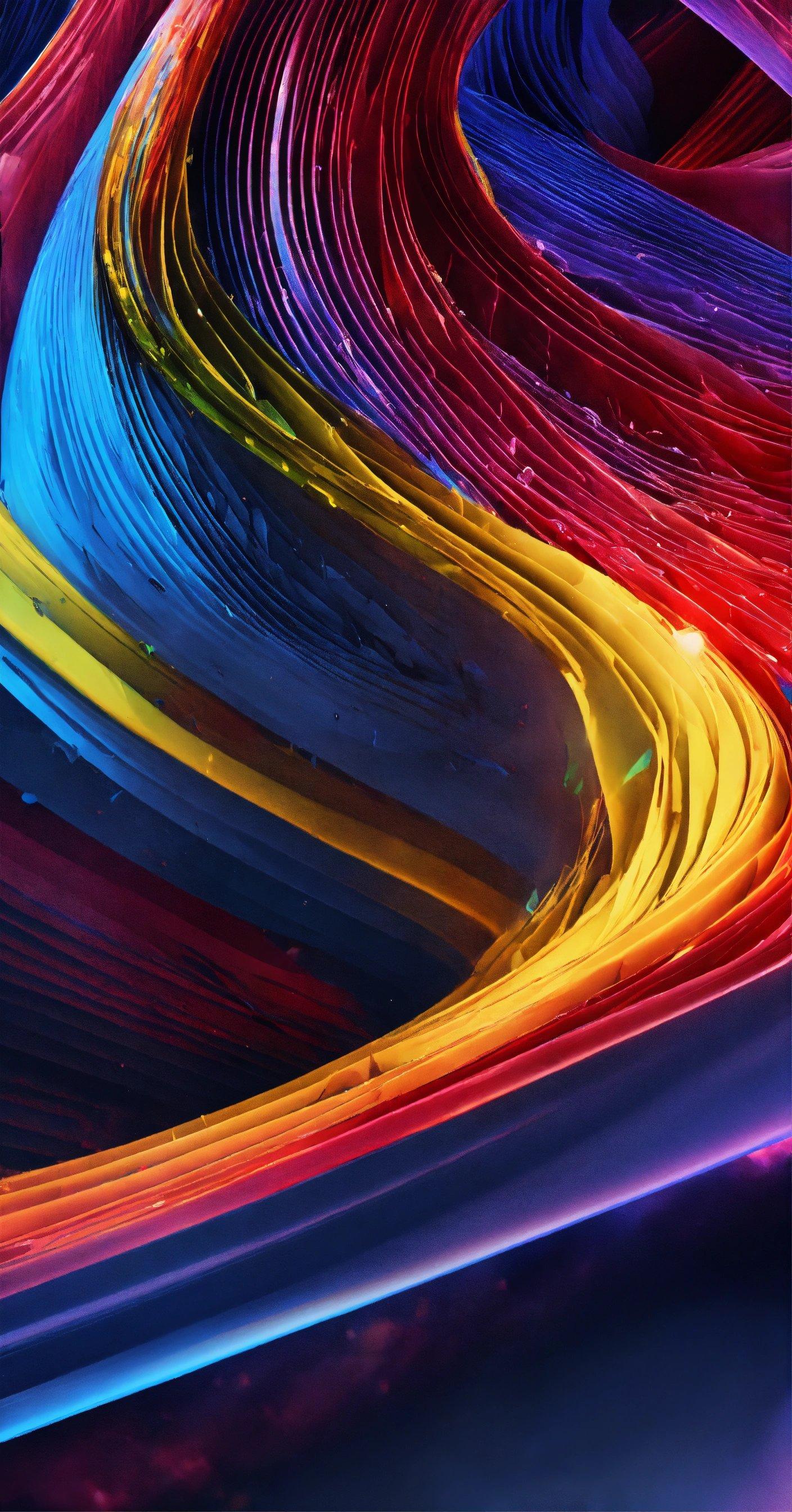 A Multicolored Abstract Background With Lines