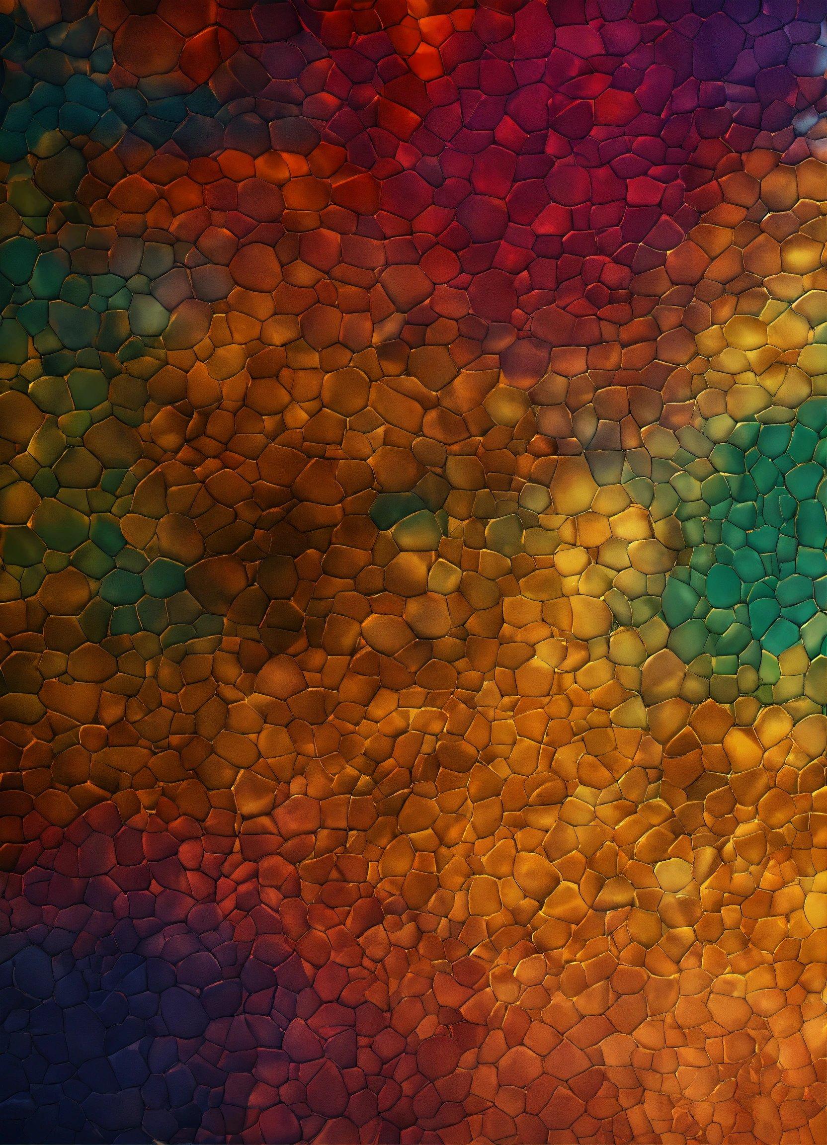 A Multicolored Background Of Rocks And Pebbles