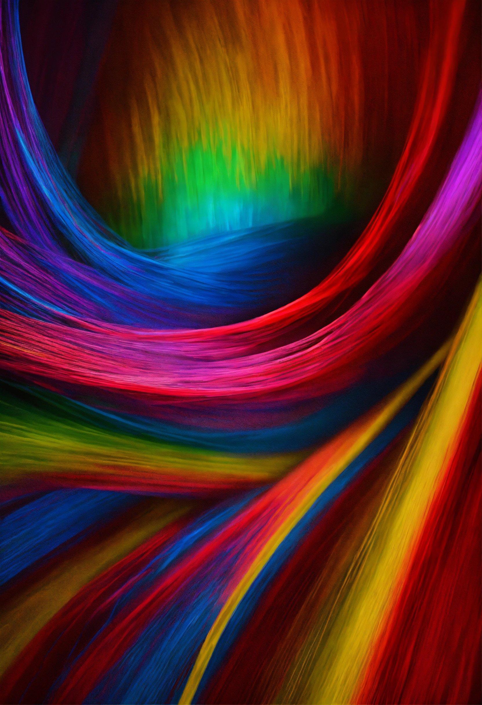 A Multicolored Background With A Rainbow Swirl