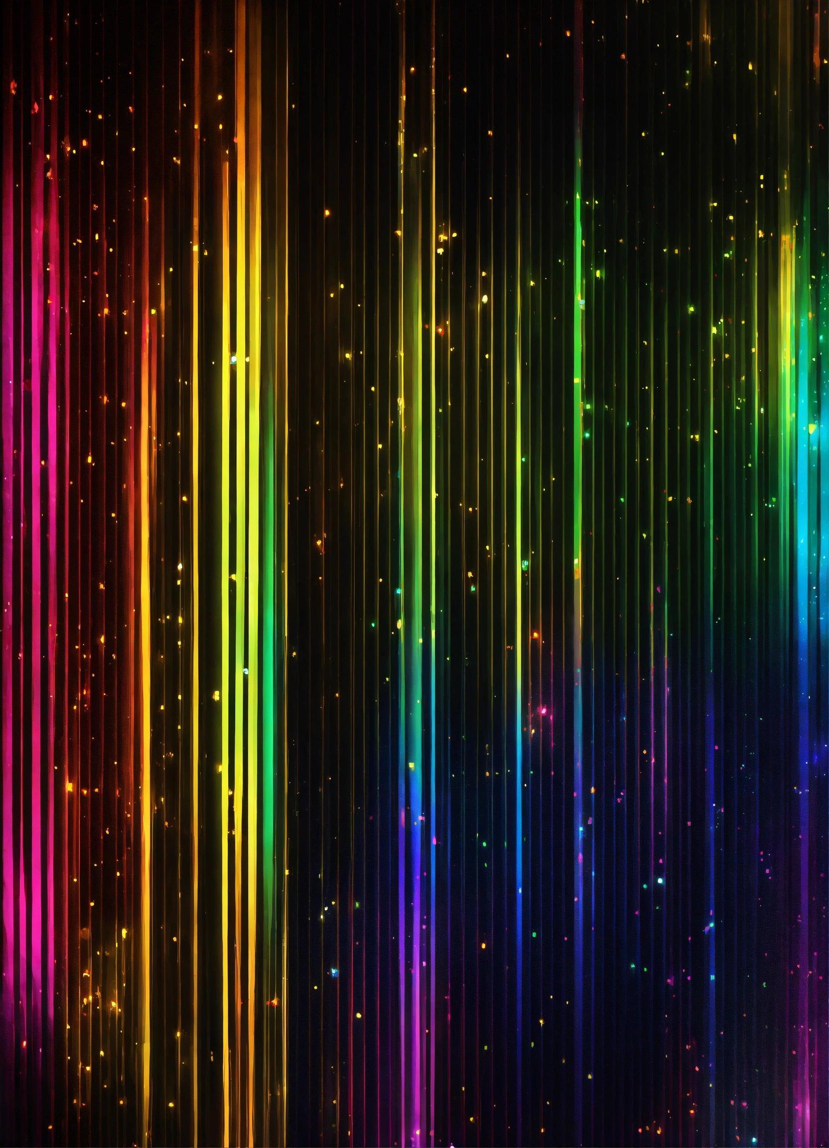 A Multicolored Background With Lines And Stars